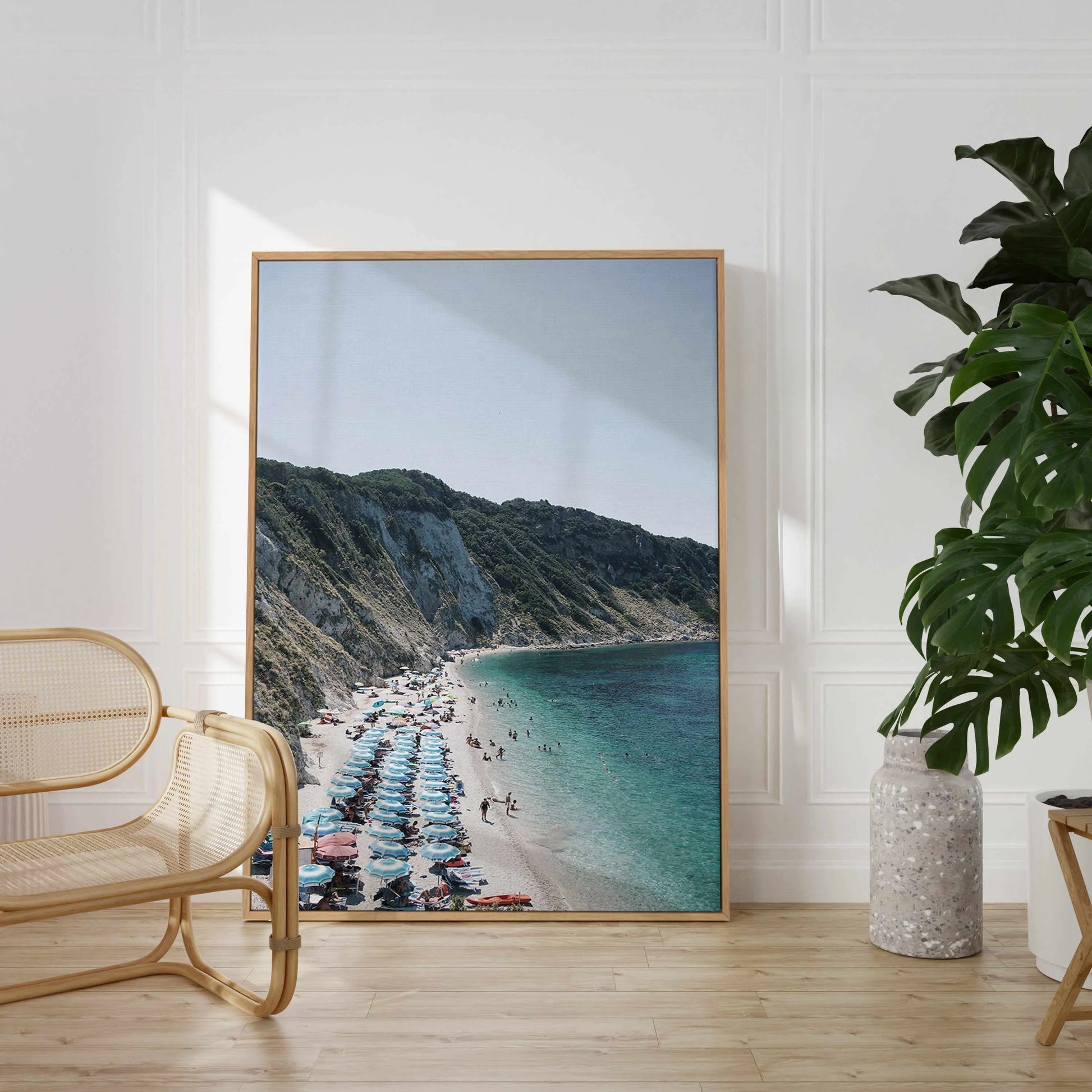 Beach Views by Renee Rae | Framed Canvas Art Print from Olive et Oriel where you can shop wallpaper and artworks online