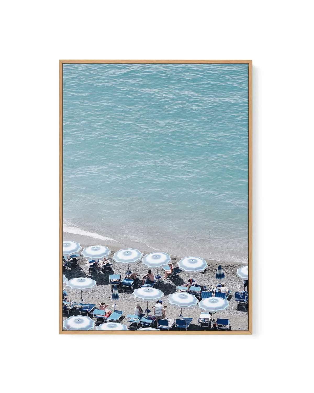 Beachfront Umbrellas by Renee Rae | Framed Canvas Art Print from Olive et Oriel where you can shop wallpaper and artworks online