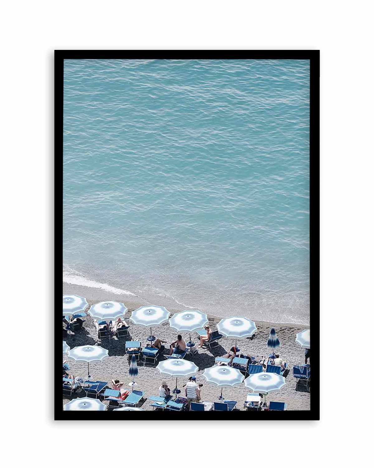 Beachfront Umbrellas by Renee Rae Art Print