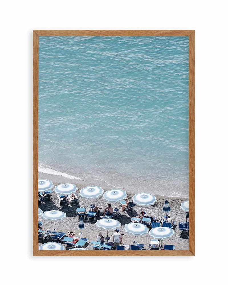 Beachfront Umbrellas by Renee Rae Art Print