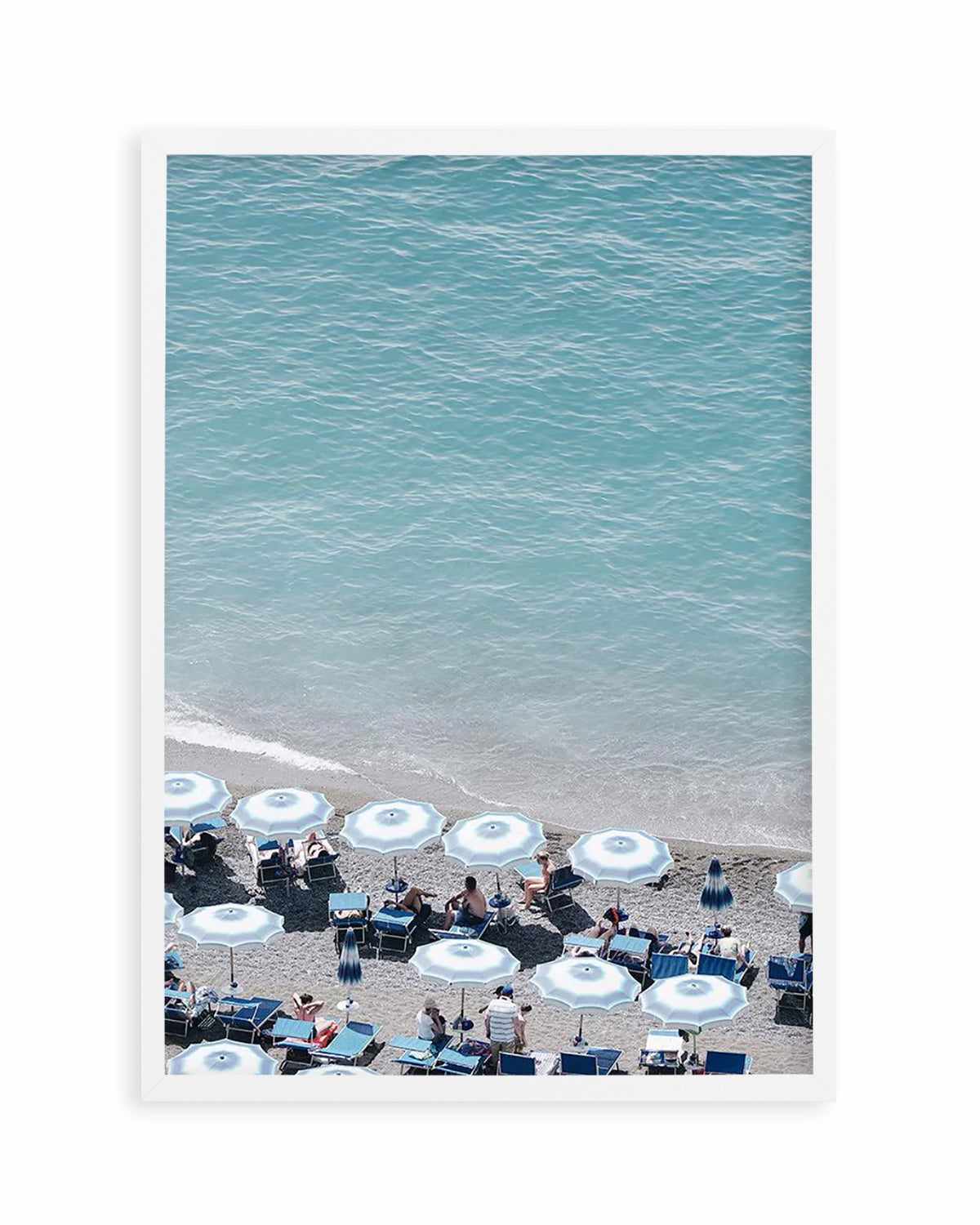 Beachfront Umbrellas by Renee Rae Art Print