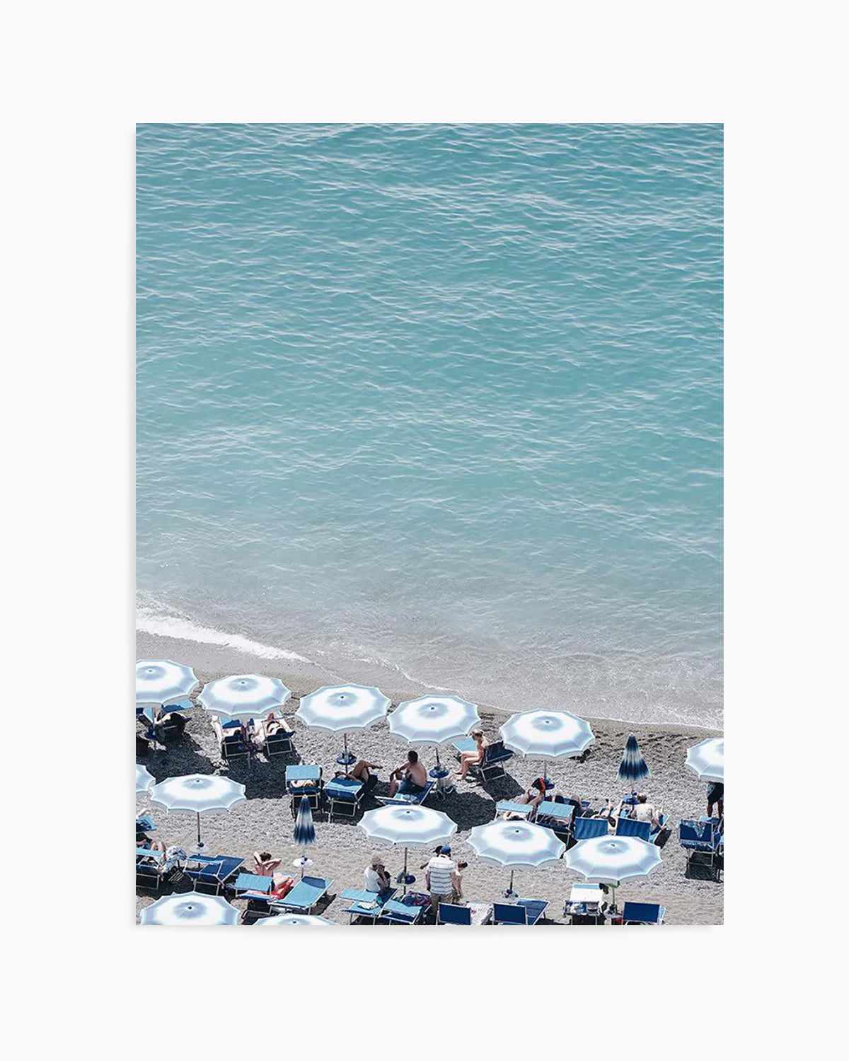 Beachfront Umbrellas by Renee Rae Art Print