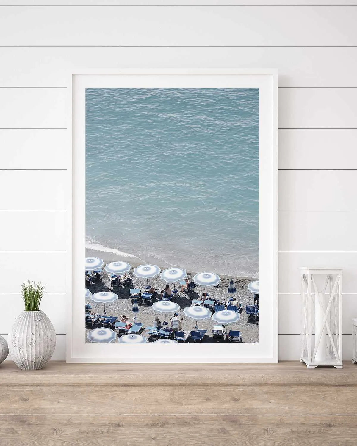Beachfront Umbrellas by Renee Rae Art Print from Olive et Oriel where you can shop wallpaper and artworks online
