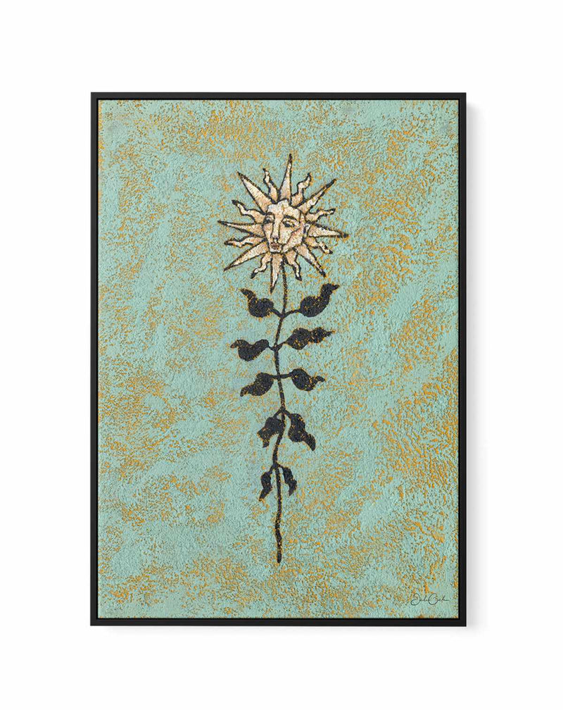 Beacon of Light in the Flower Patch | Framed Canvas Art Print