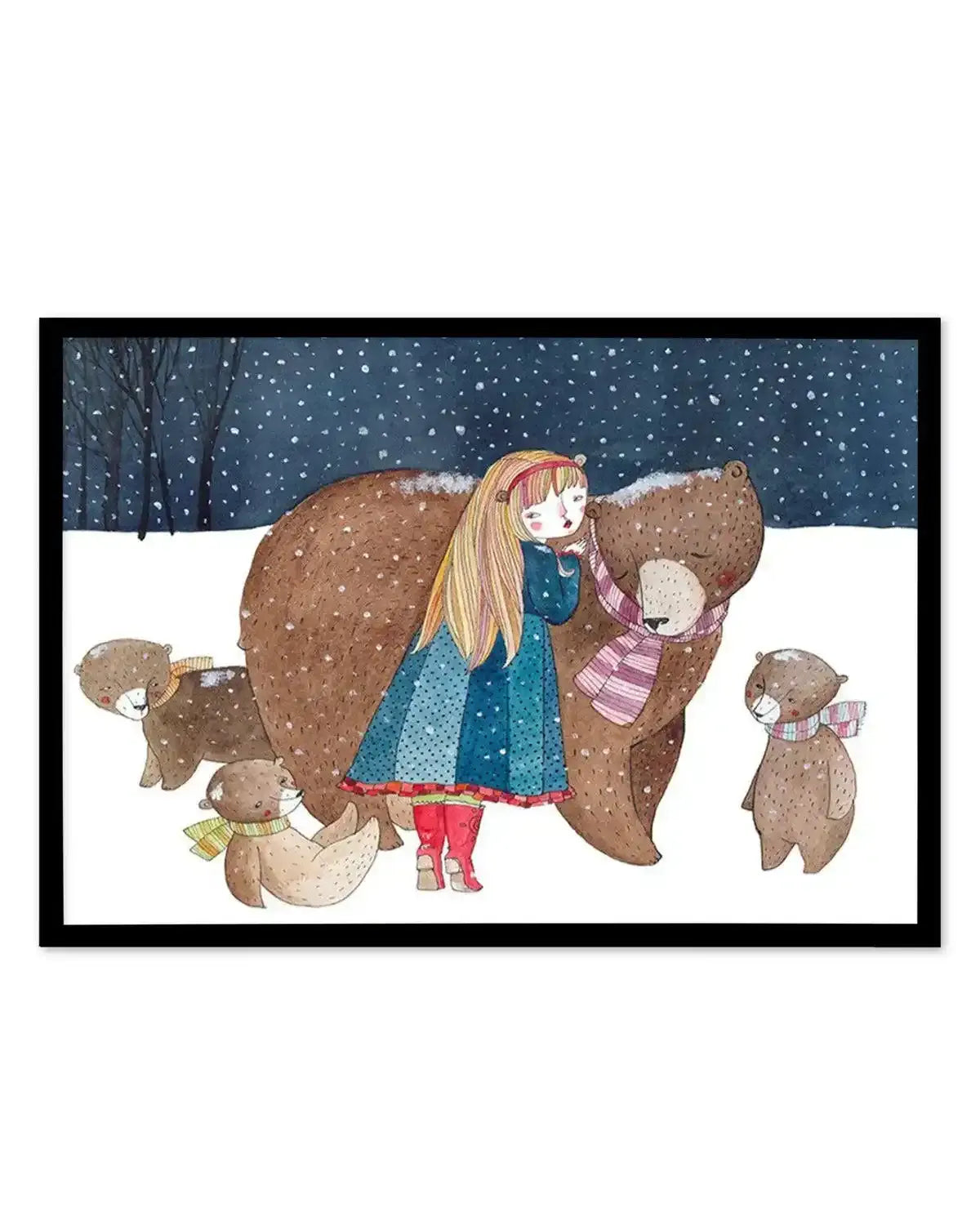 Bear Friends Art Print from Olive et Oriel where you can shop wallpaper and artworks online