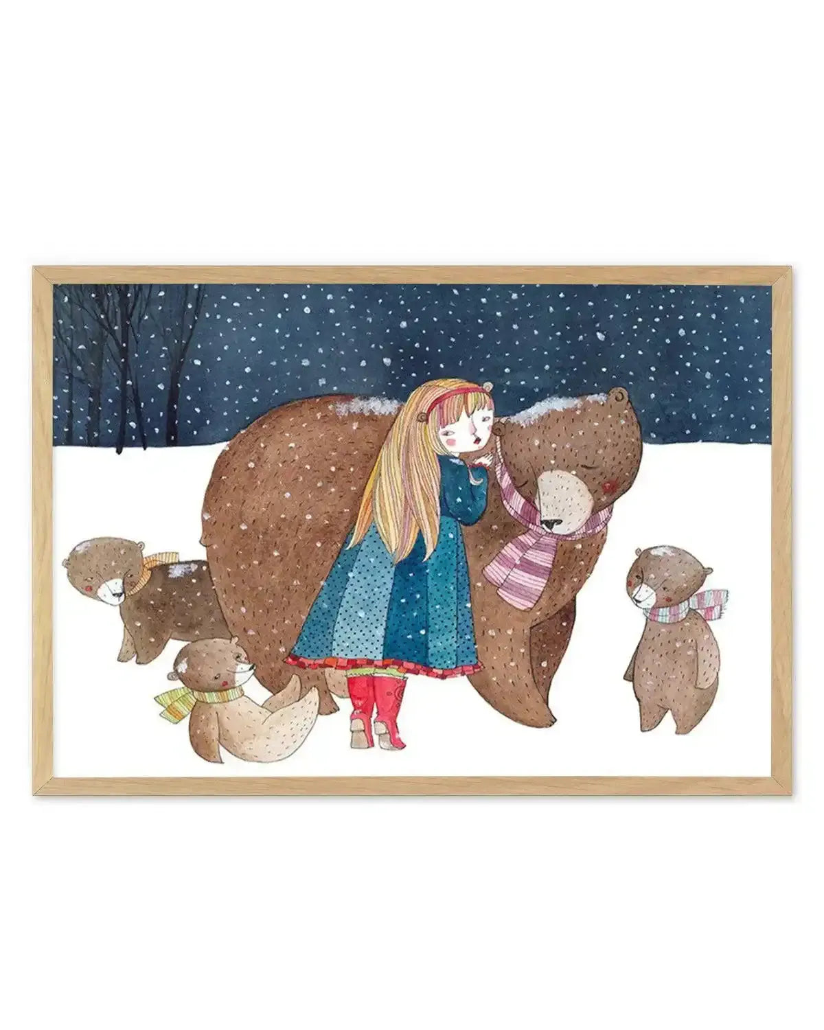 Bear Friends Art Print from Olive et Oriel where you can shop wallpaper and artworks online