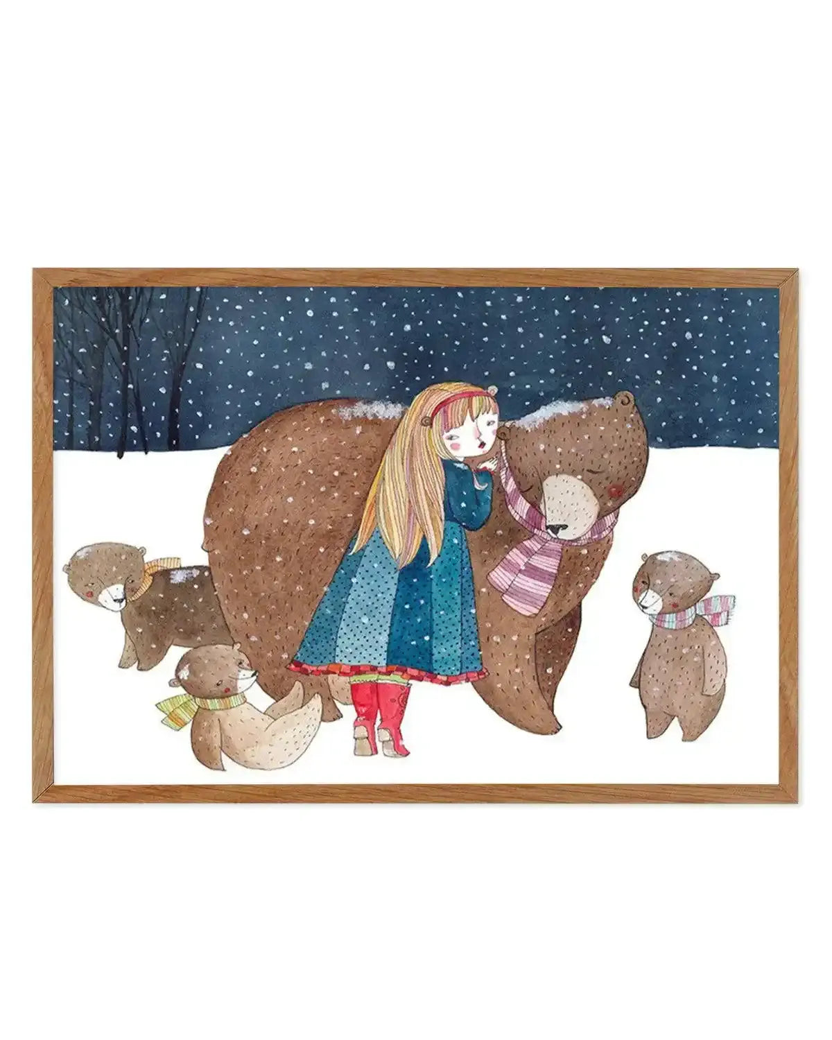 Bear Friends Art Print from Olive et Oriel where you can shop wallpaper and artworks online