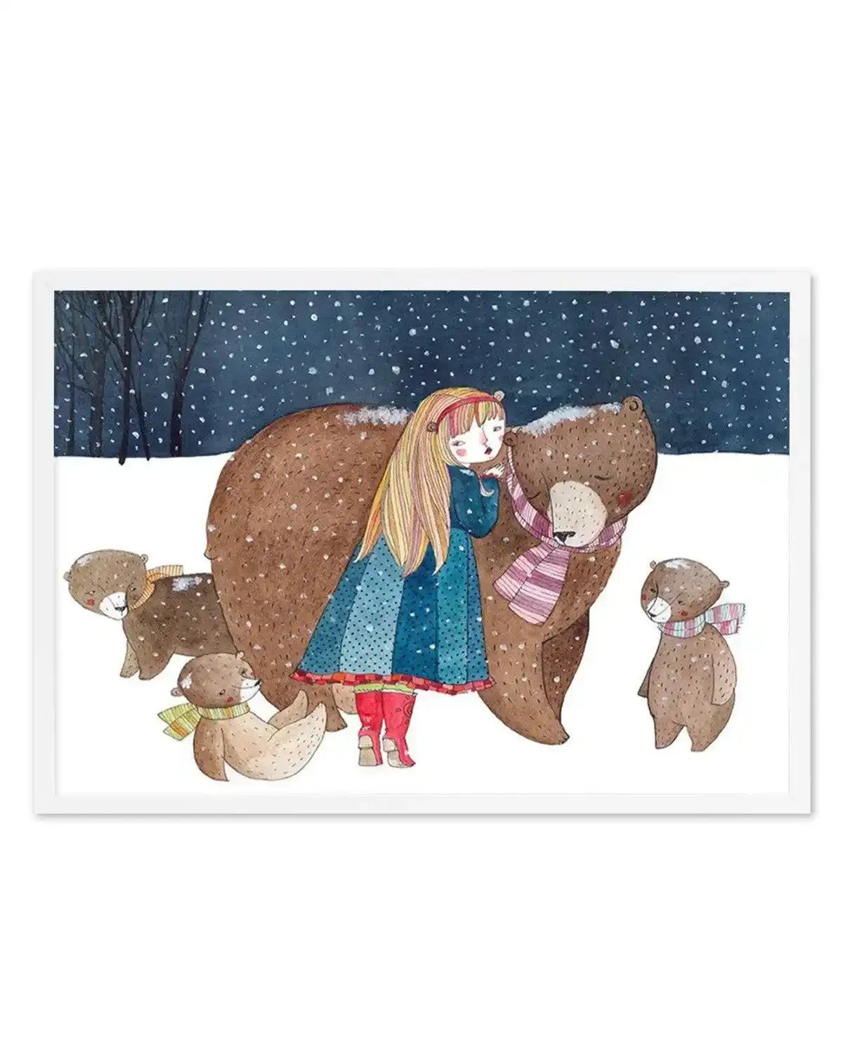 Bear Friends Art Print from Olive et Oriel where you can shop wallpaper and artworks online