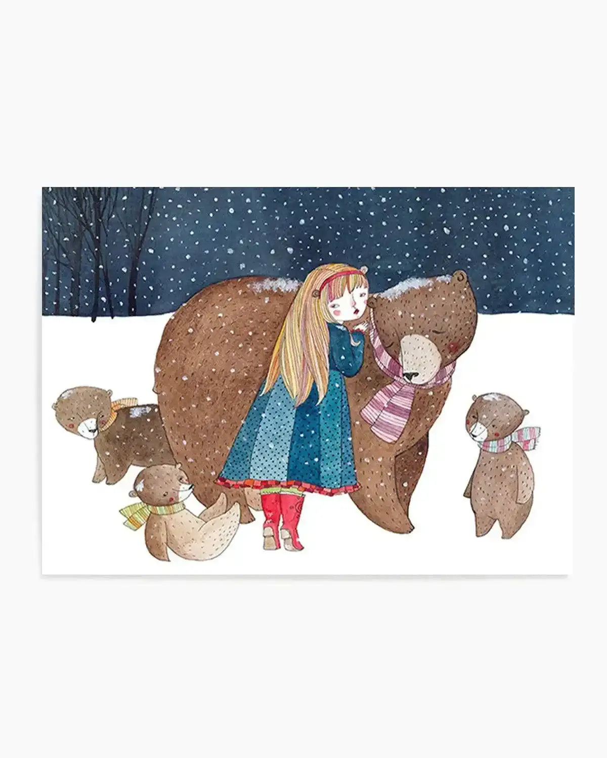 Bear Friends Art Print from Olive et Oriel where you can shop wallpaper and artworks online