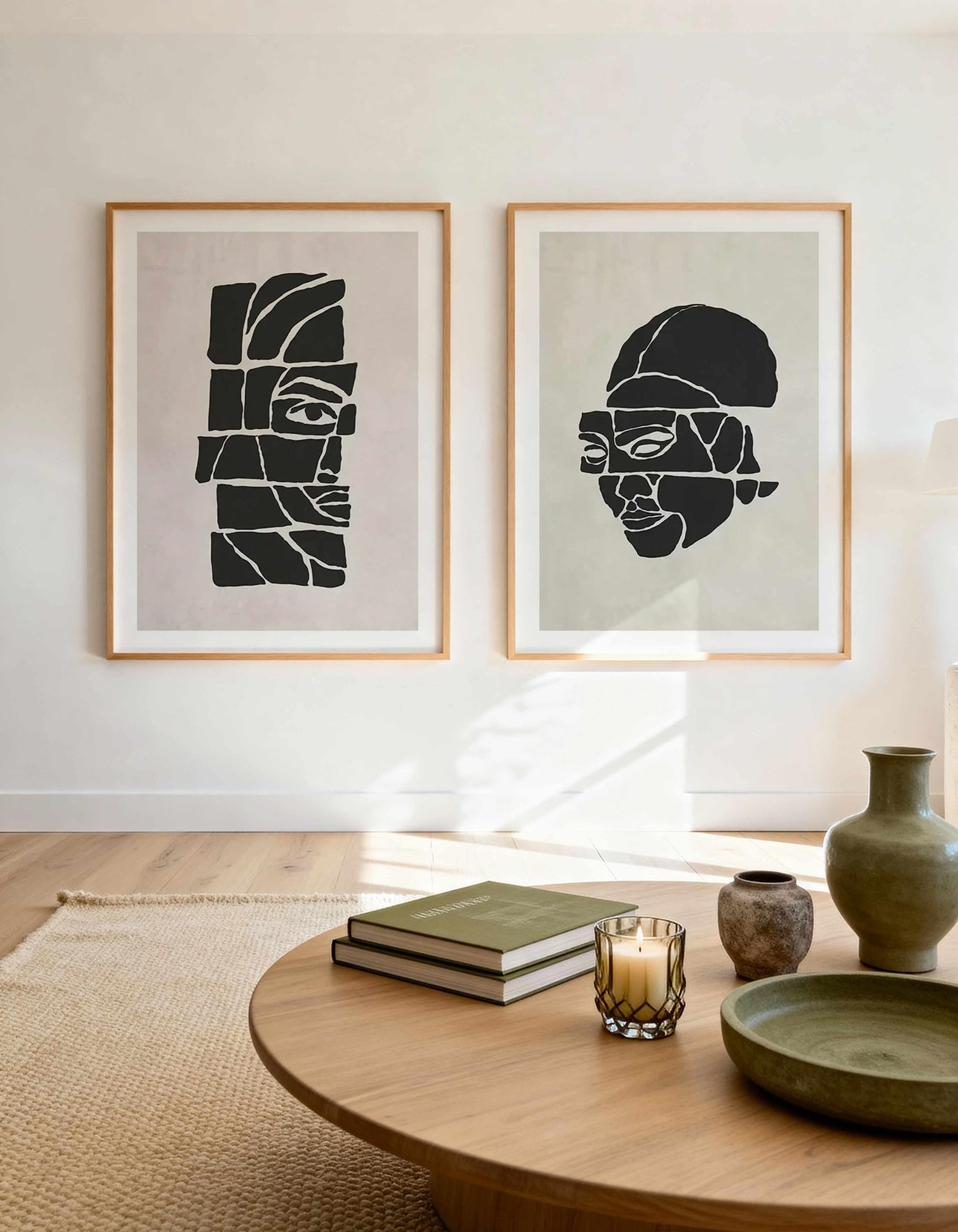 Beaute en Morceaux I & II Art Print Set of 2 | Matching Wall Art from Olive et Oriel where you can shop wallpaper and artworks online