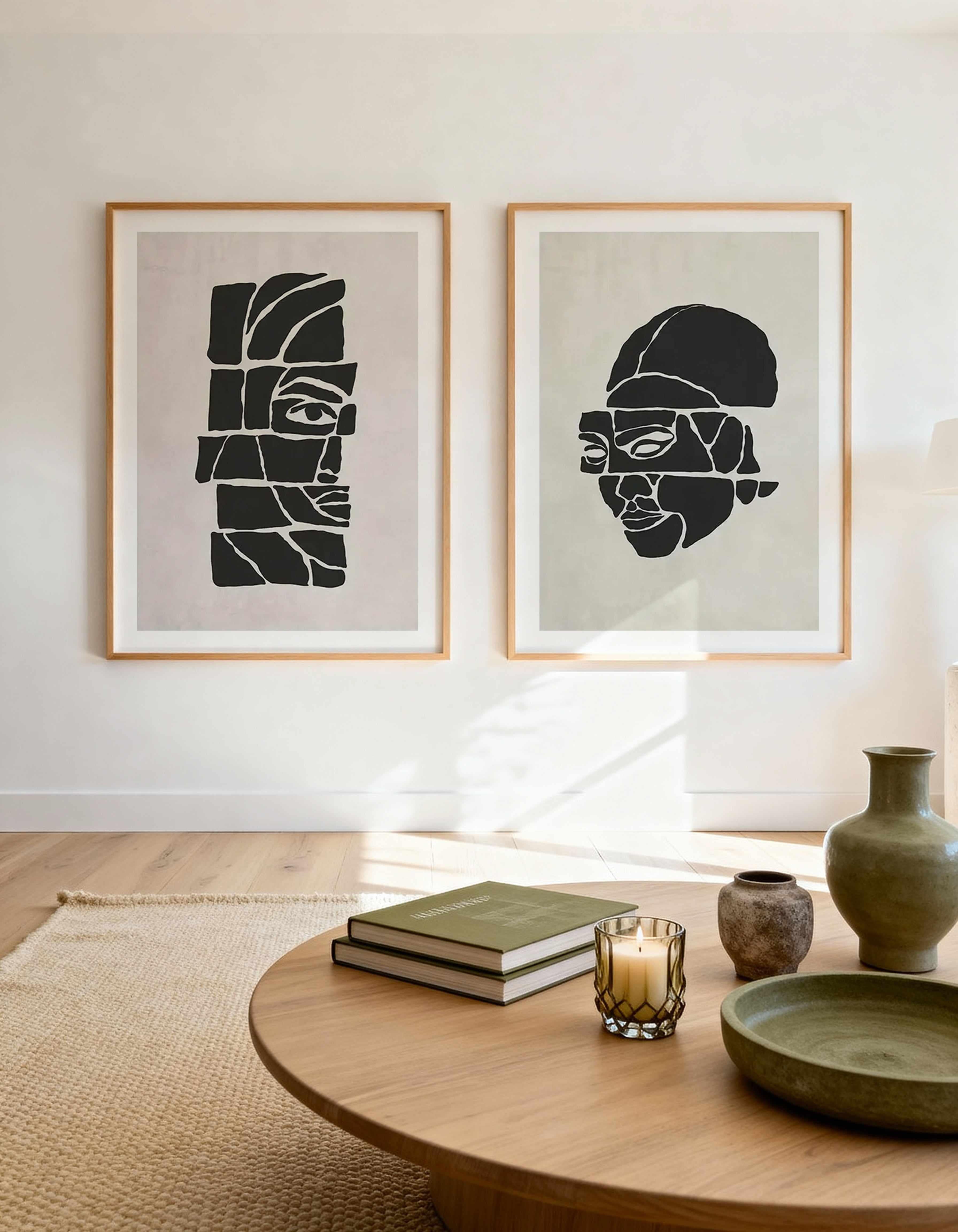 Beaute en Morceaux I & II Art Print Set of 2 | Matching Wall Art from Olive et Oriel where you can shop wallpaper and artworks online