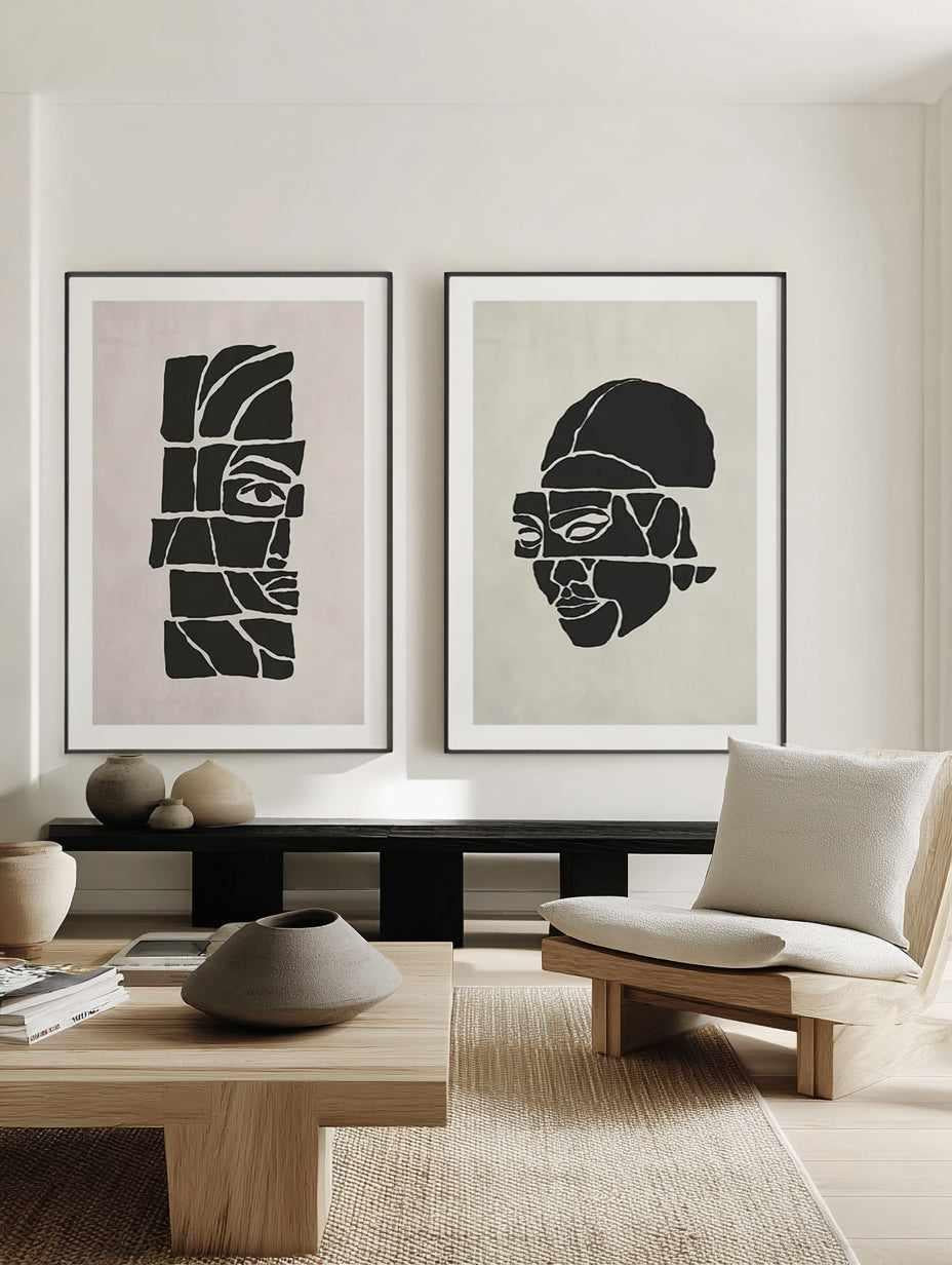 Beaute en Morceaux I & II Art Print Set of 2 | Matching Wall Art from Olive et Oriel where you can shop wallpaper and artworks online