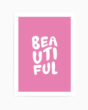 Beautiful Pink | Art Print from Olive et Oriel where you can shop wallpaper and artworks online