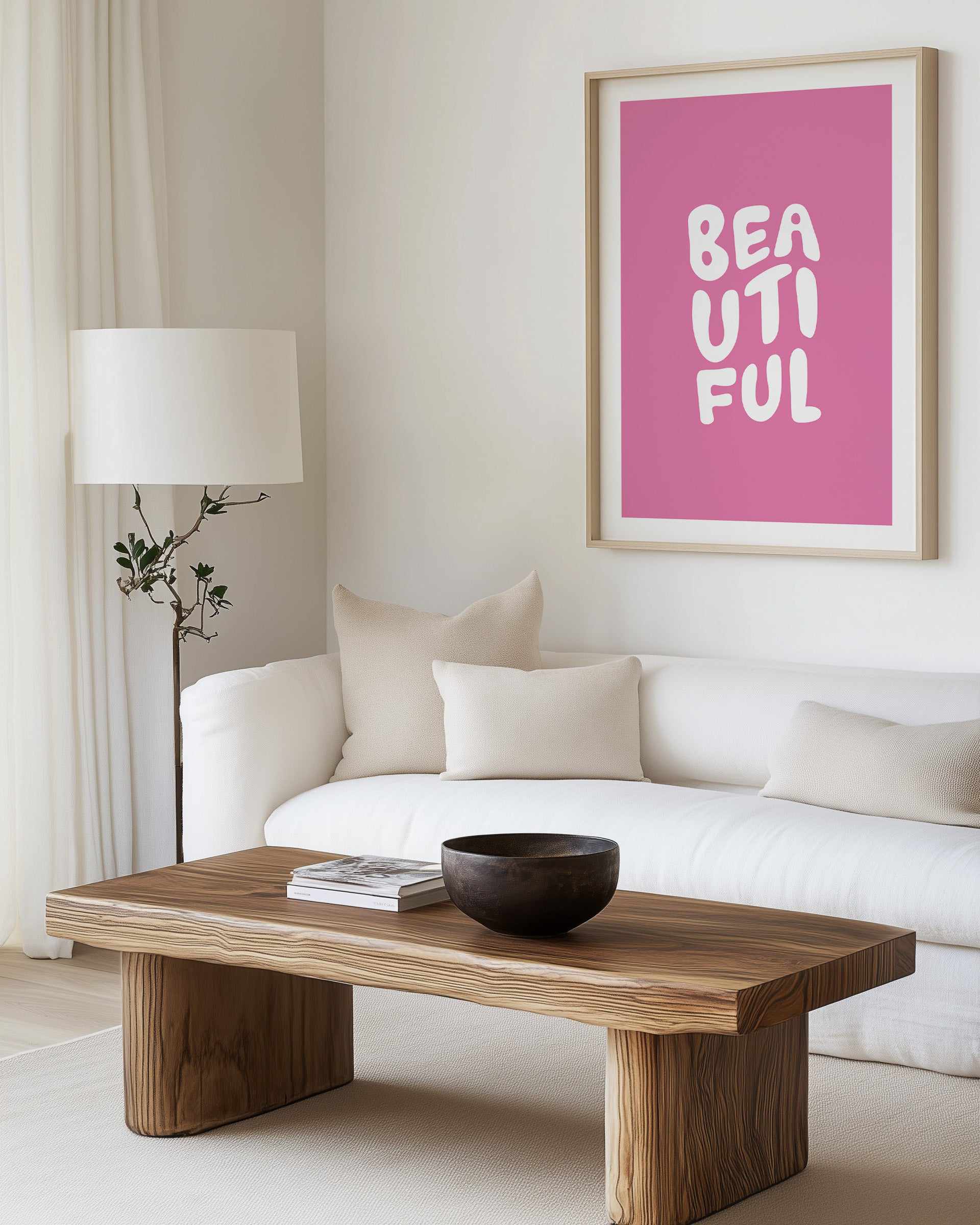 Beautiful Pink | Art Print from Olive et Oriel where you can shop wallpaper and artworks online