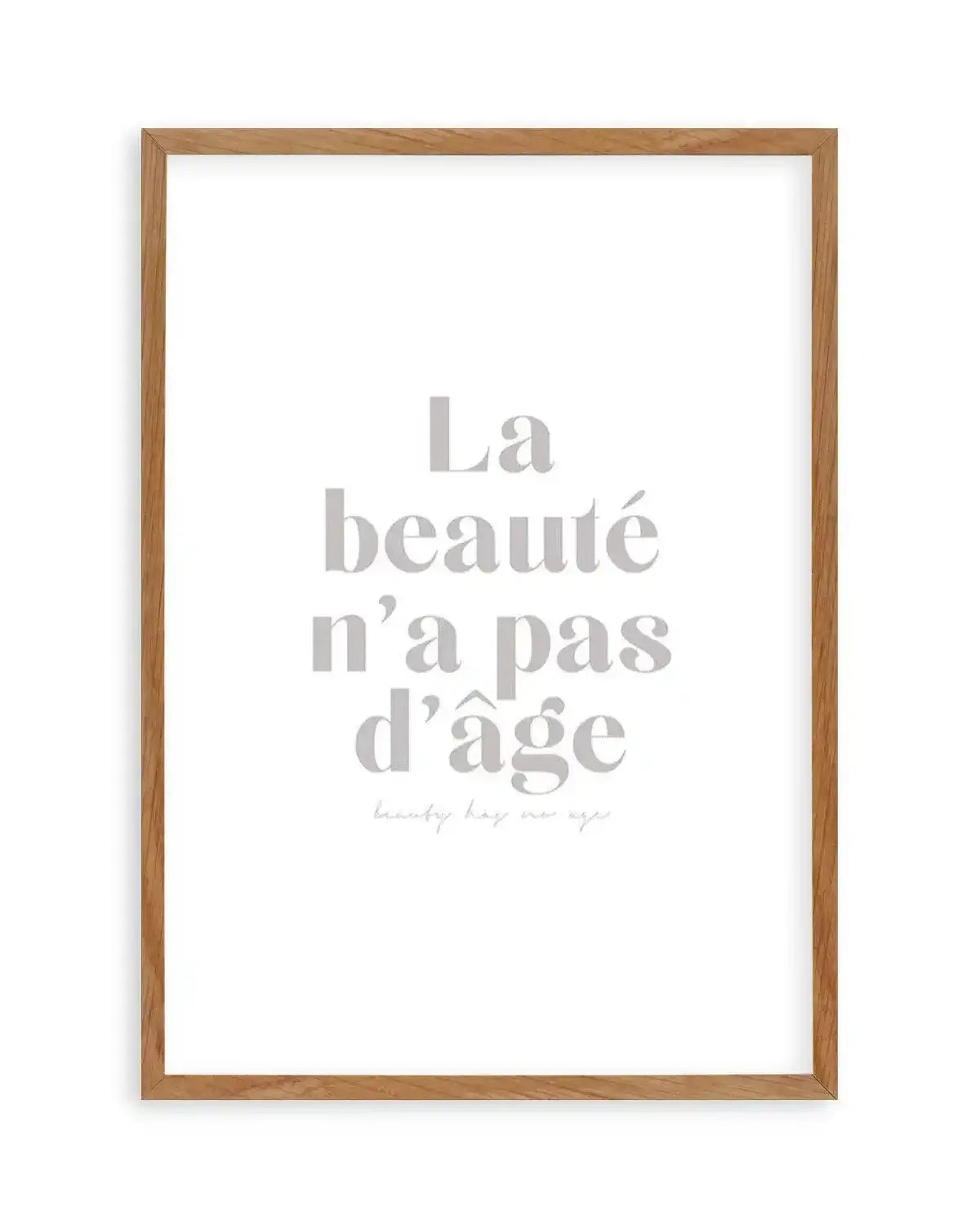 Beauty Has No Age Art Print from Olive et Oriel where you can shop wallpaper and artworks online