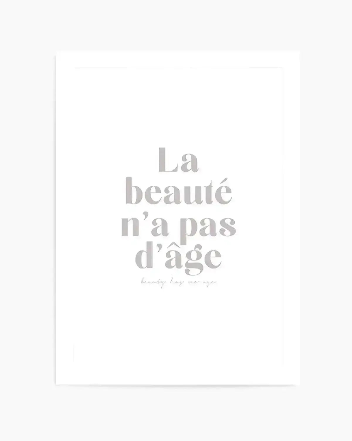 Beauty Has No Age Art Print from Olive et Oriel where you can shop wallpaper and artworks online