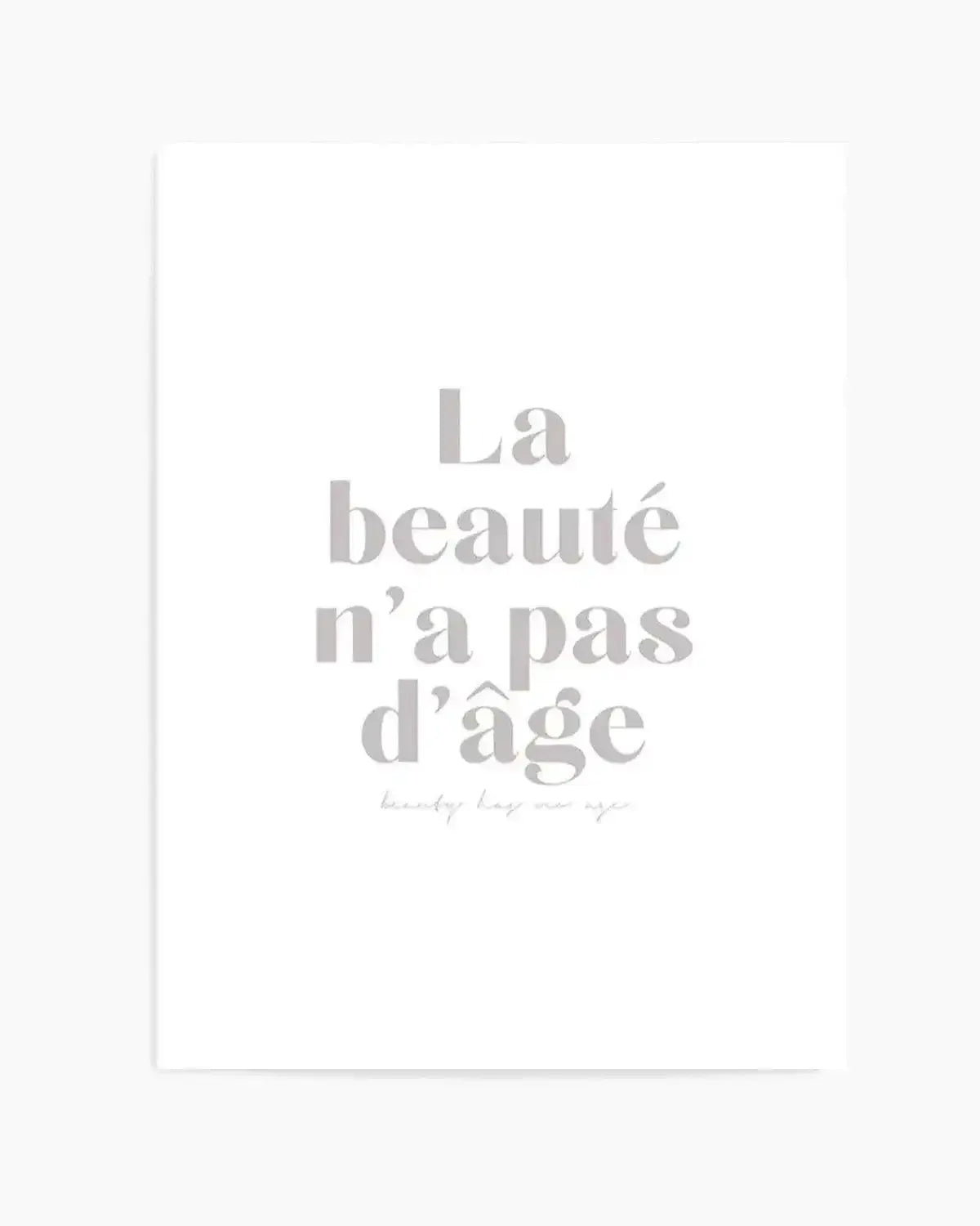 Beauty Has No Age Art Print from Olive et Oriel where you can shop wallpaper and artworks online