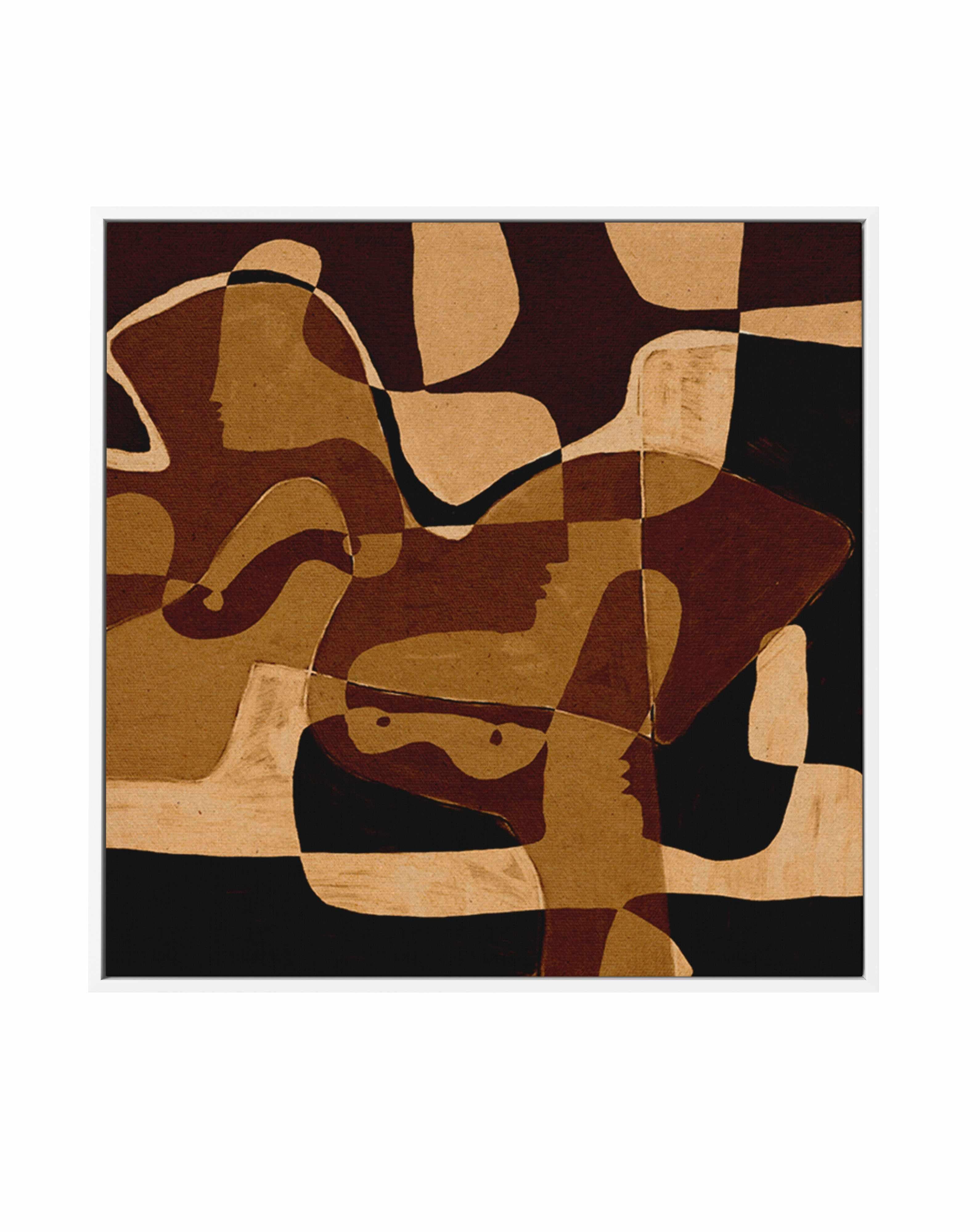 Becoming 1 by Shatha Al Dafai | Framed Canvas Art Print from Olive et Oriel where you can shop wallpaper and artworks online