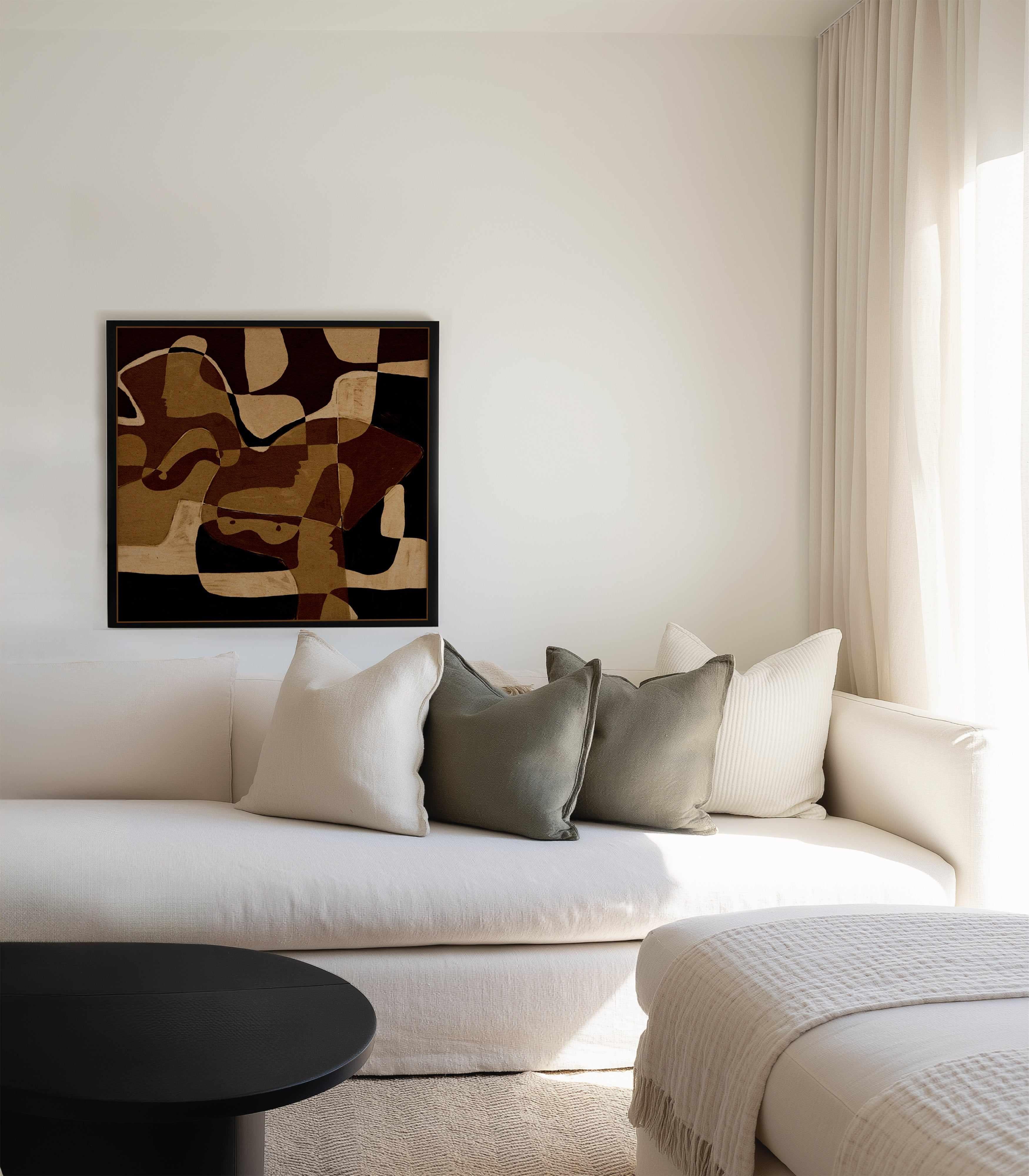 Becoming 1 by Shatha Al Dafai | Framed Canvas Art Print from Olive et Oriel where you can shop wallpaper and artworks online