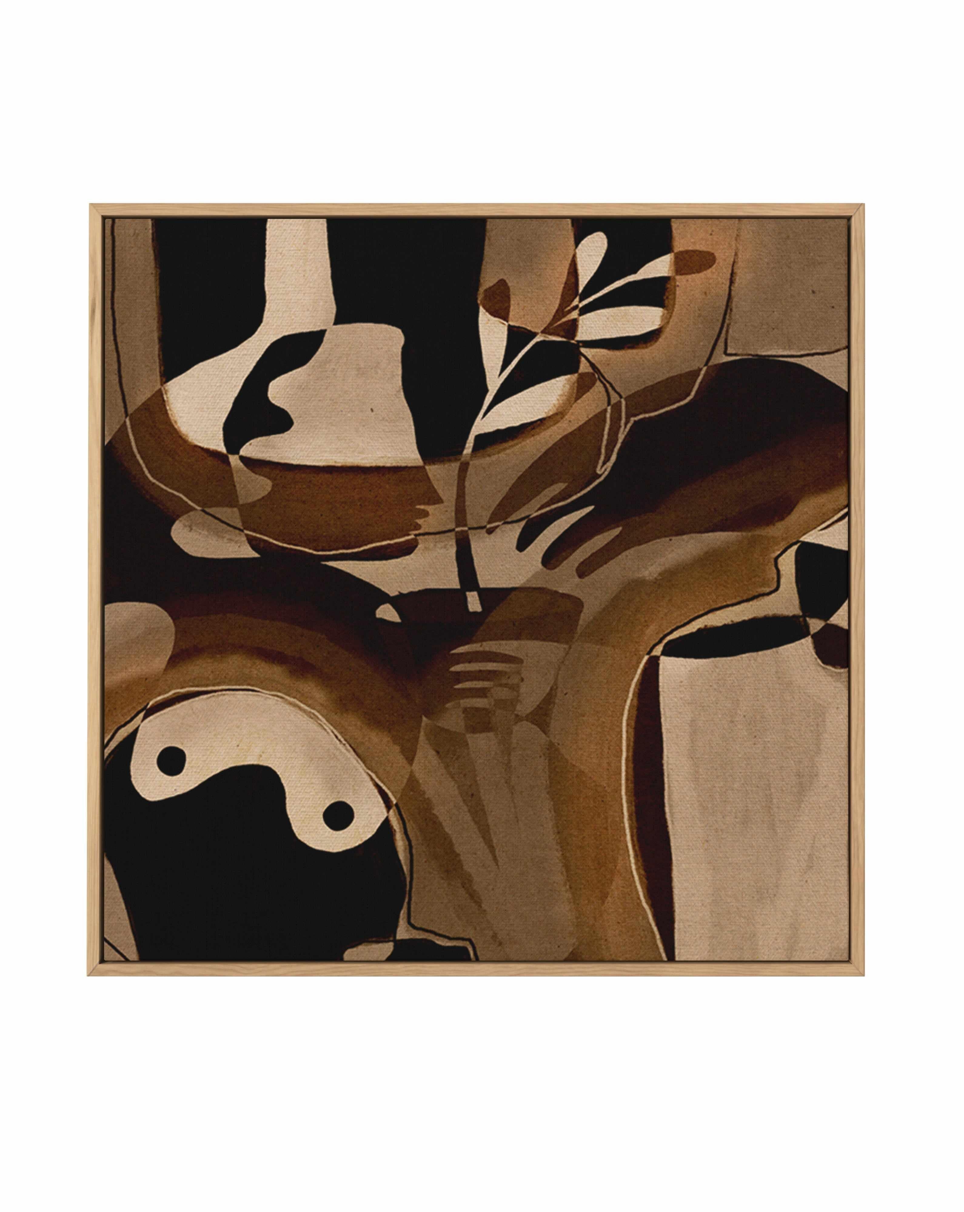 Becoming 4 by Shatha Al Dafai | Framed Canvas Art Print from Olive et Oriel where you can shop wallpaper and artworks online