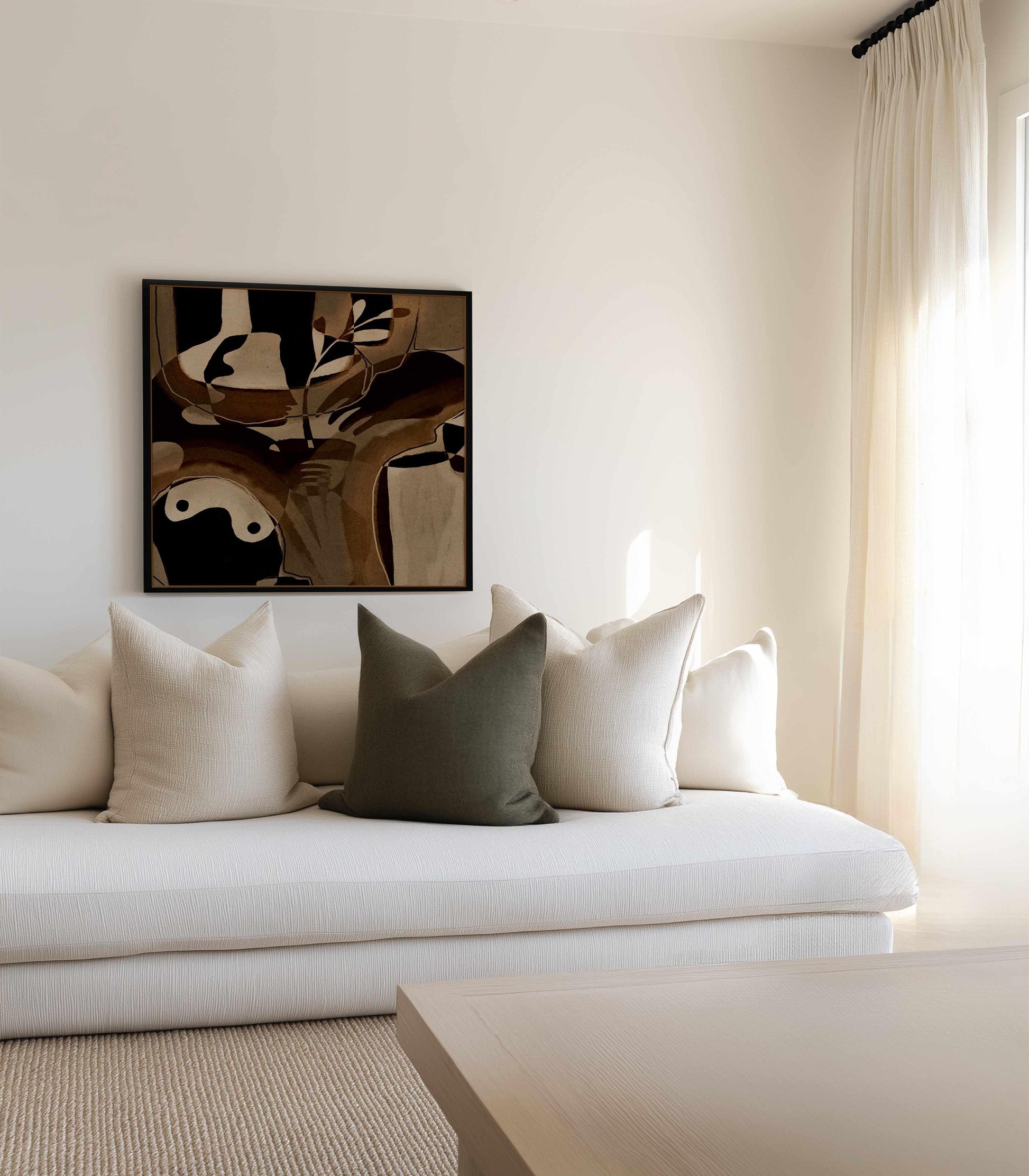 Becoming 4 by Shatha Al Dafai | Framed Canvas Art Print from Olive et Oriel where you can shop wallpaper and artworks online