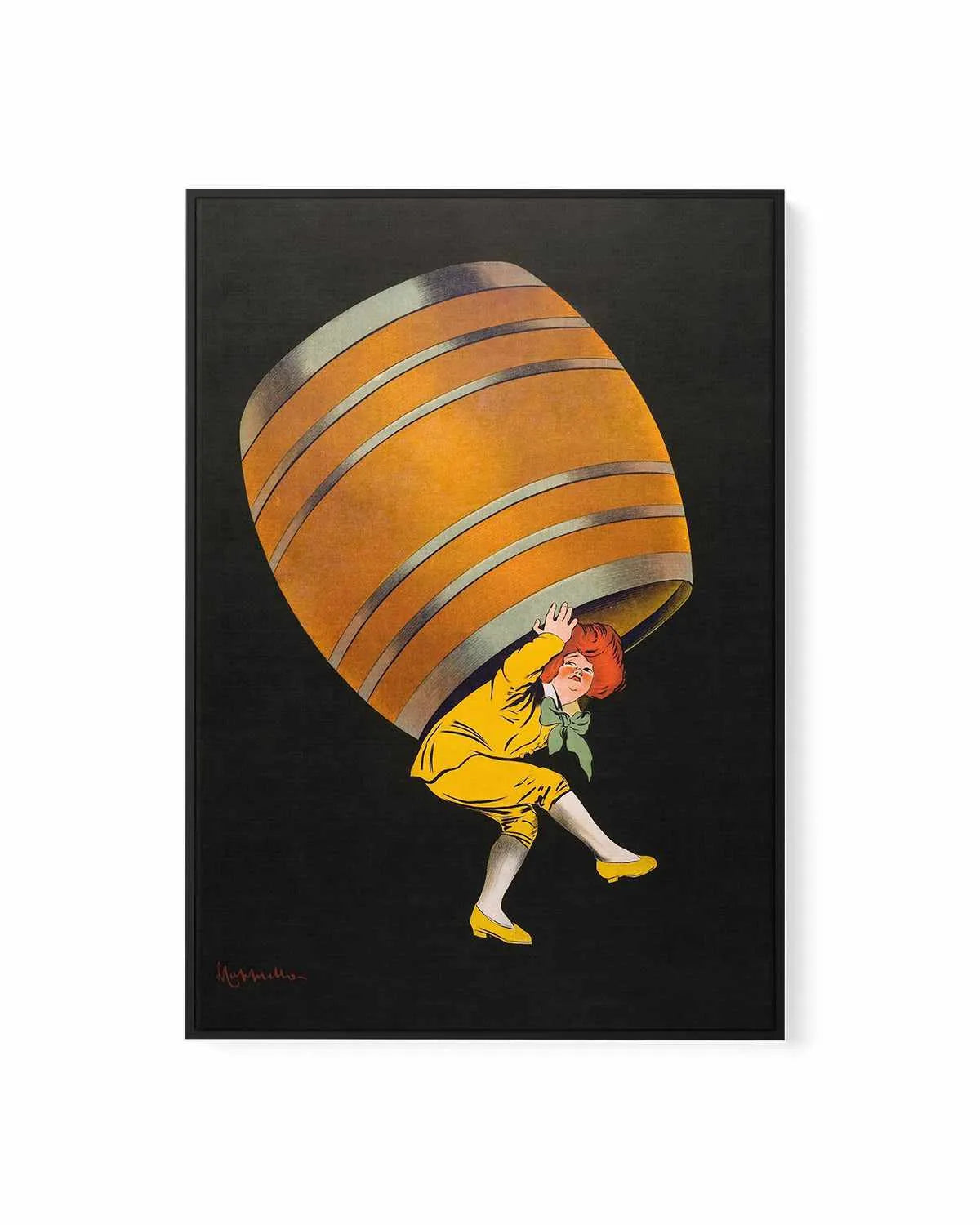 Beer Barrel Vintage Poster | Framed Canvas Art Print from Olive et Oriel where you can shop wallpaper and artworks online