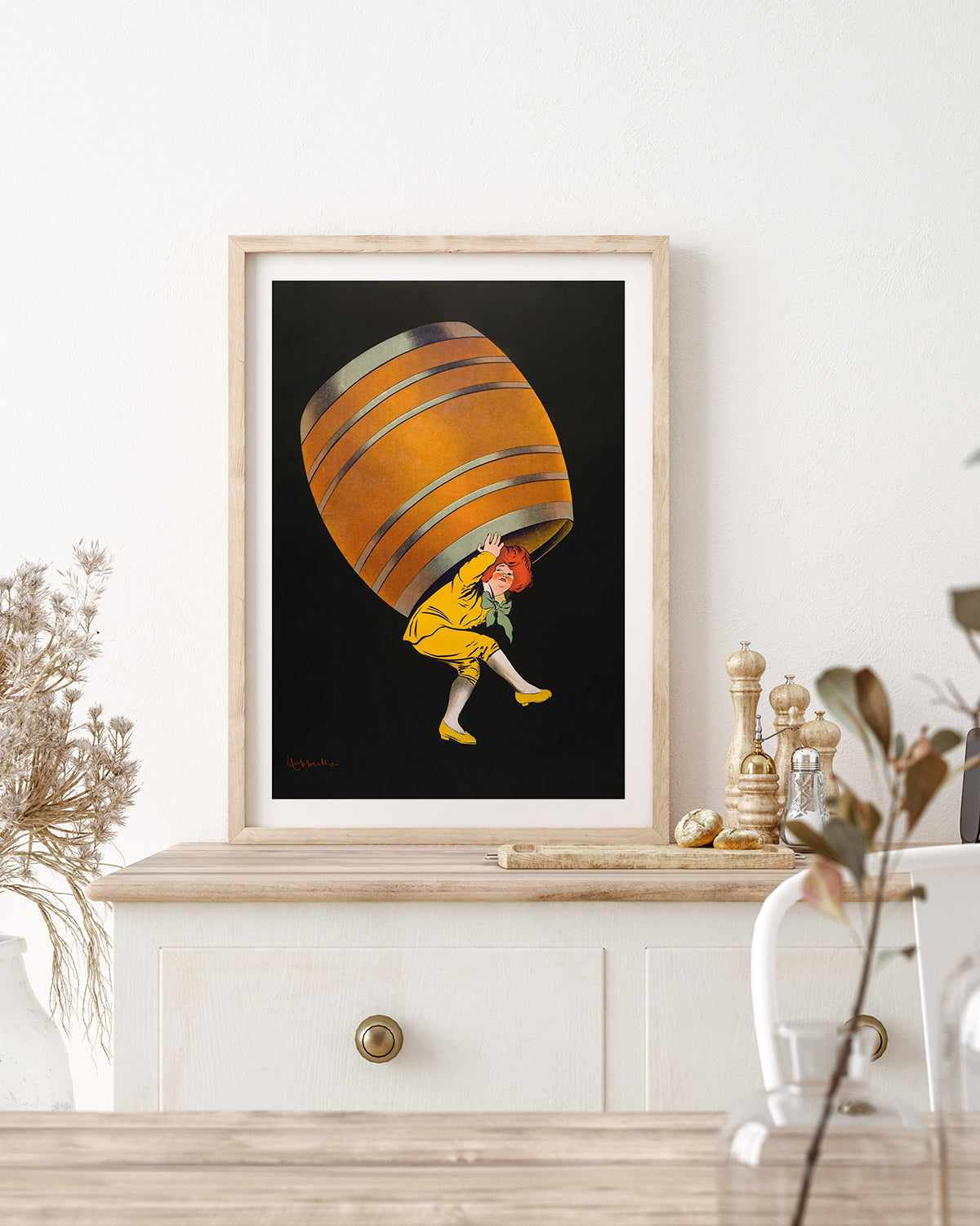 Beer Barrel Vintage Poster Art Print