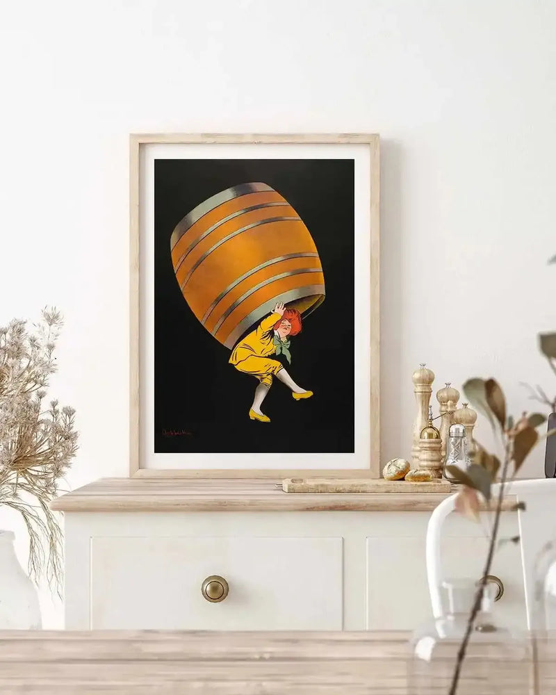 Beer Barrel Vintage Poster Art Print from Olive et Oriel where you can shop wallpaper and artworks online