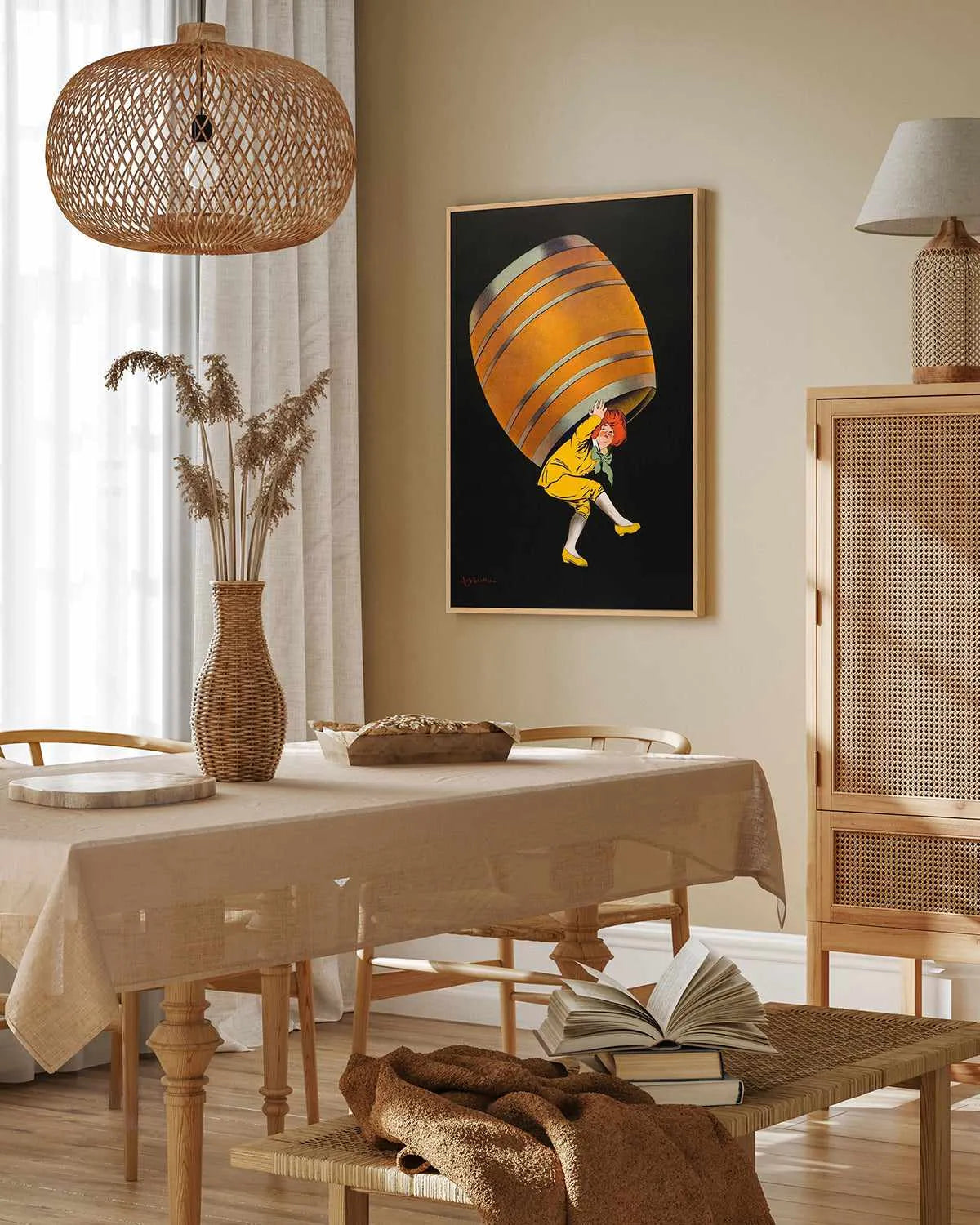 Beer Barrel Vintage Poster | Framed Canvas Art Print from Olive et Oriel where you can shop wallpaper and artworks online