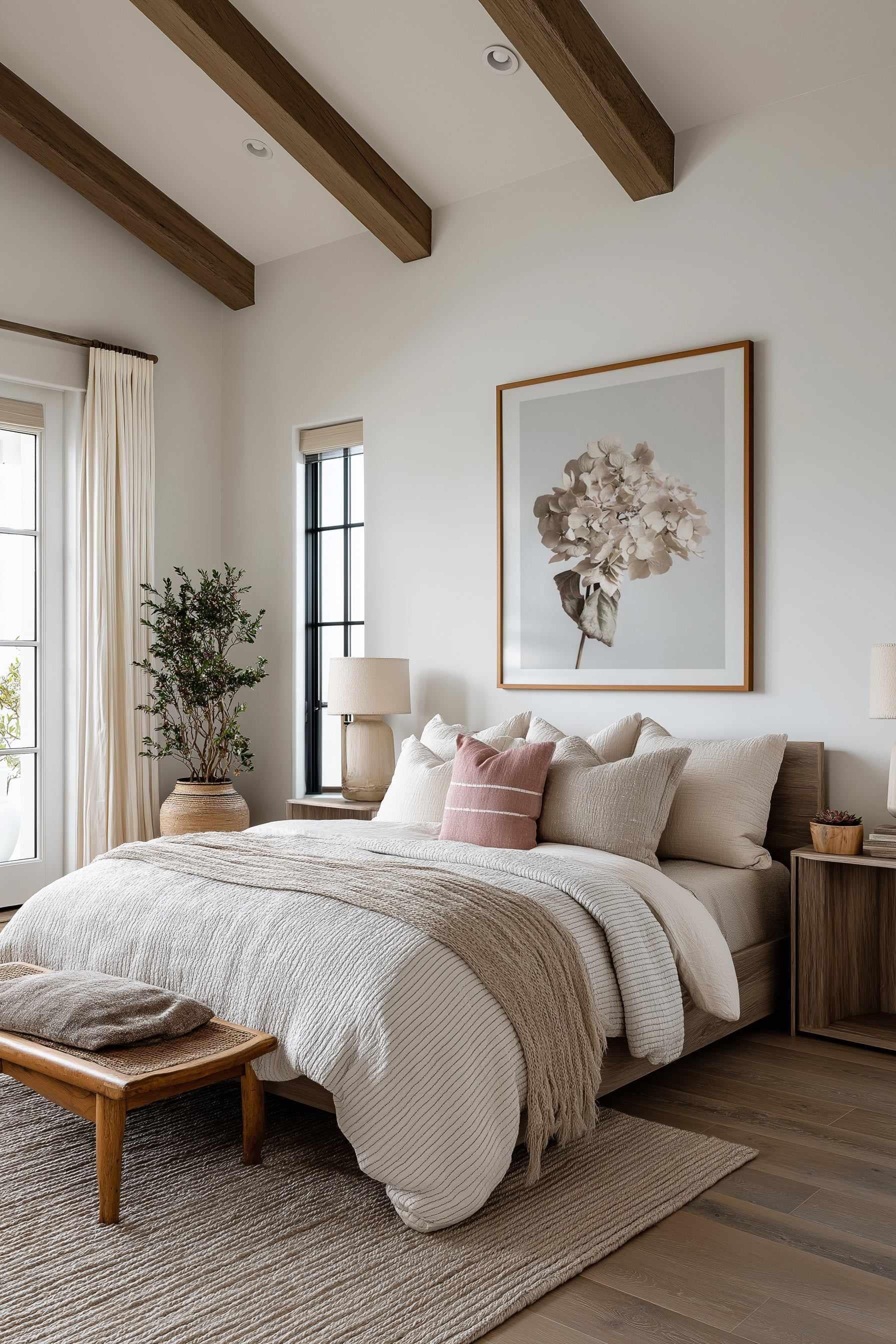 Beige Dried Flower By Studio III | Art Print from Olive et Oriel where you can shop wallpaper and artworks online