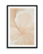 Beige Hibiscus No I | Art Print