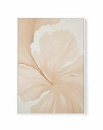 Beige Hibiscus No I | Framed Canvas Art Print