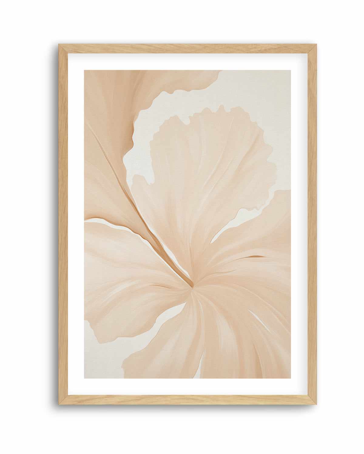 Beige Hibiscus No I | Art Print