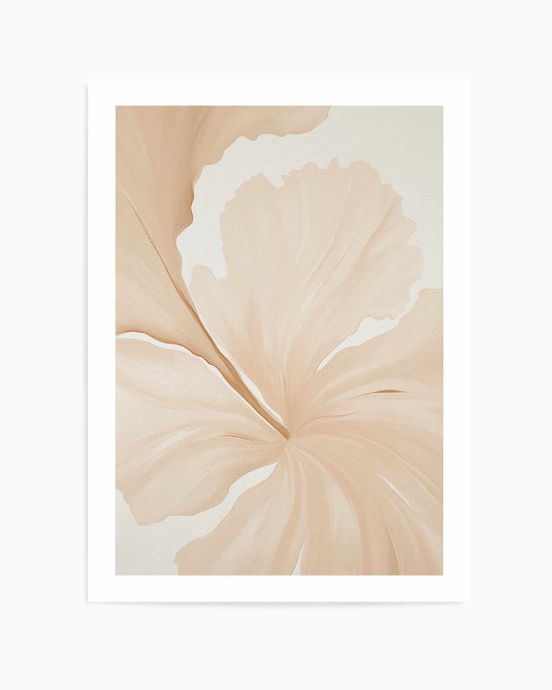 Beige Hibiscus No I | Art Print