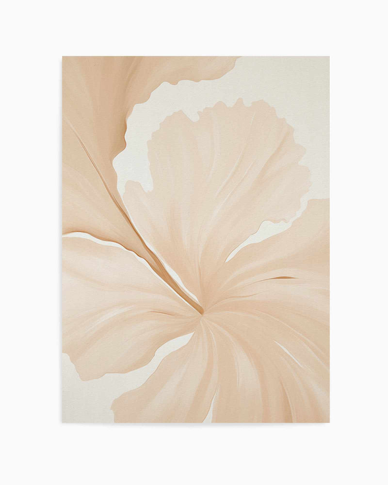 Beige Hibiscus No I | Art Print