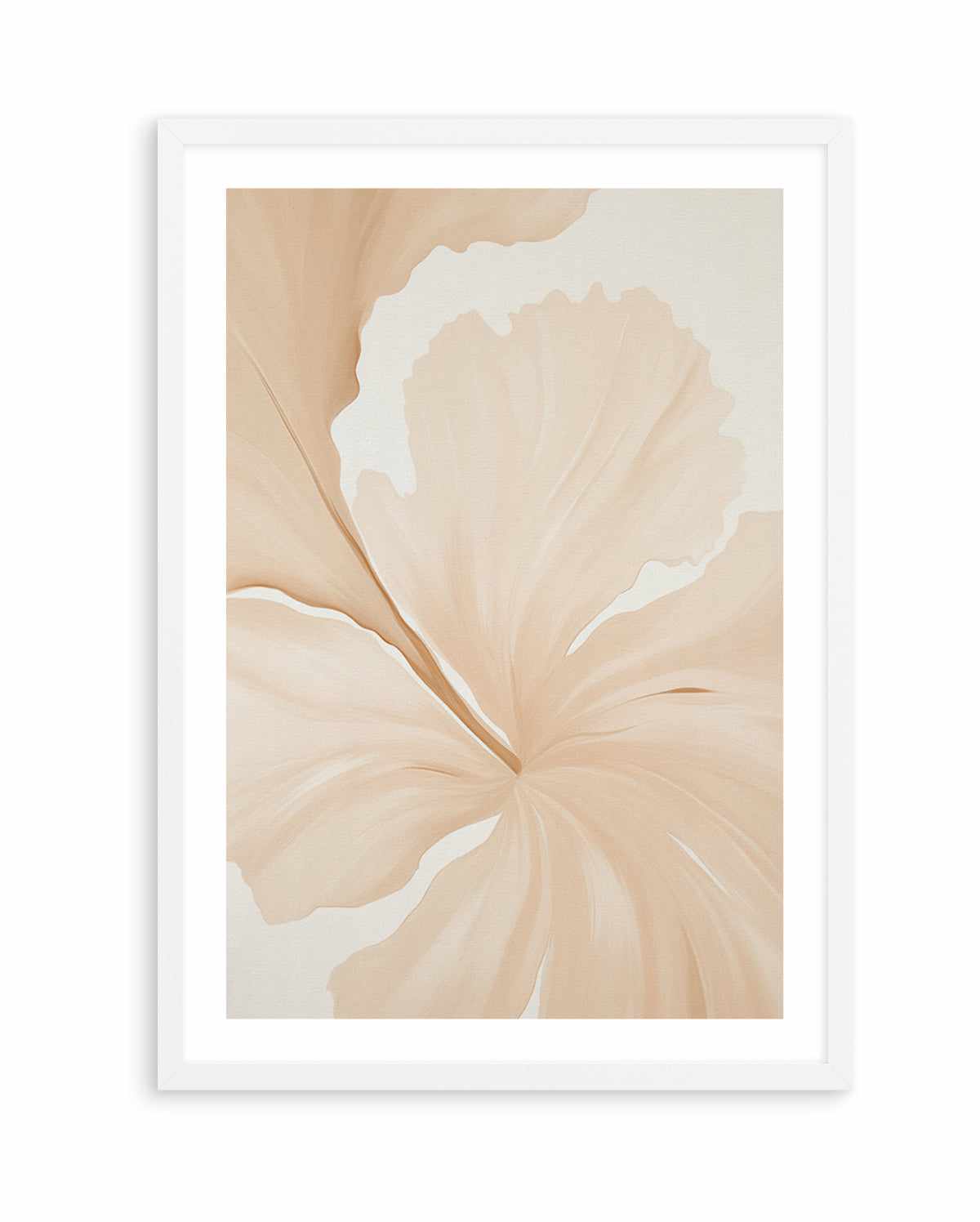 Beige Hibiscus No I | Art Print