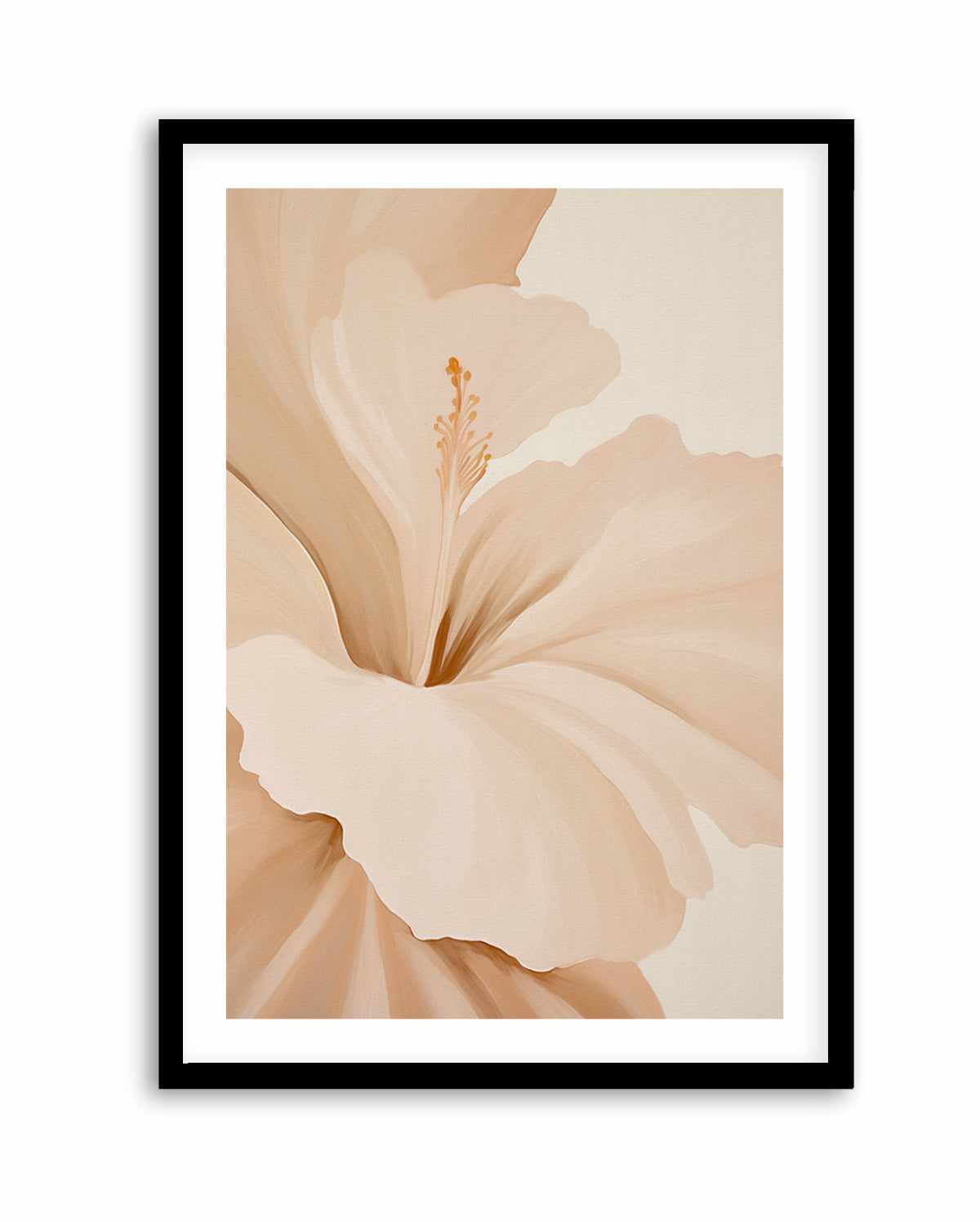 Beige Hibiscus No II | Art Print