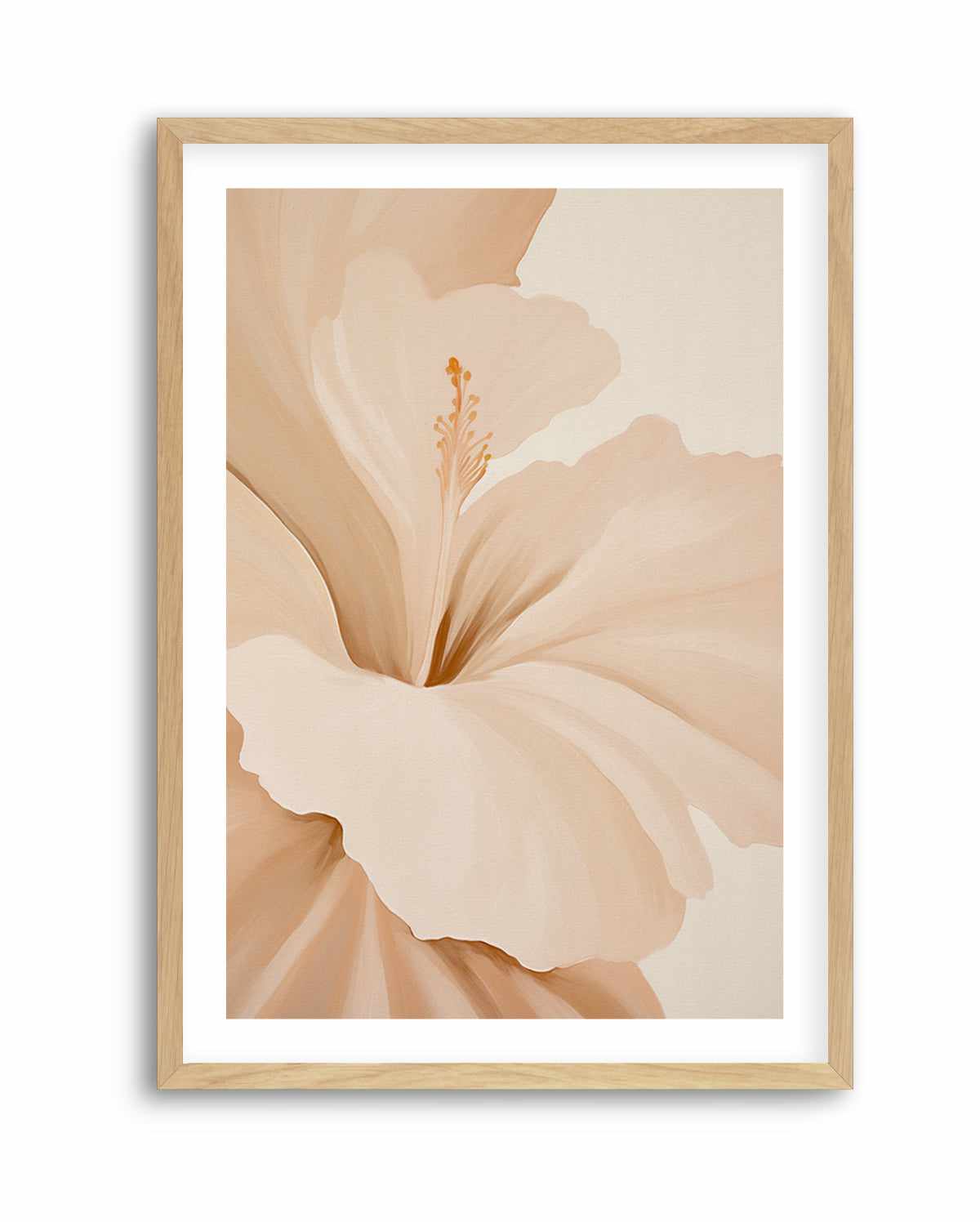 Beige Hibiscus No II | Art Print