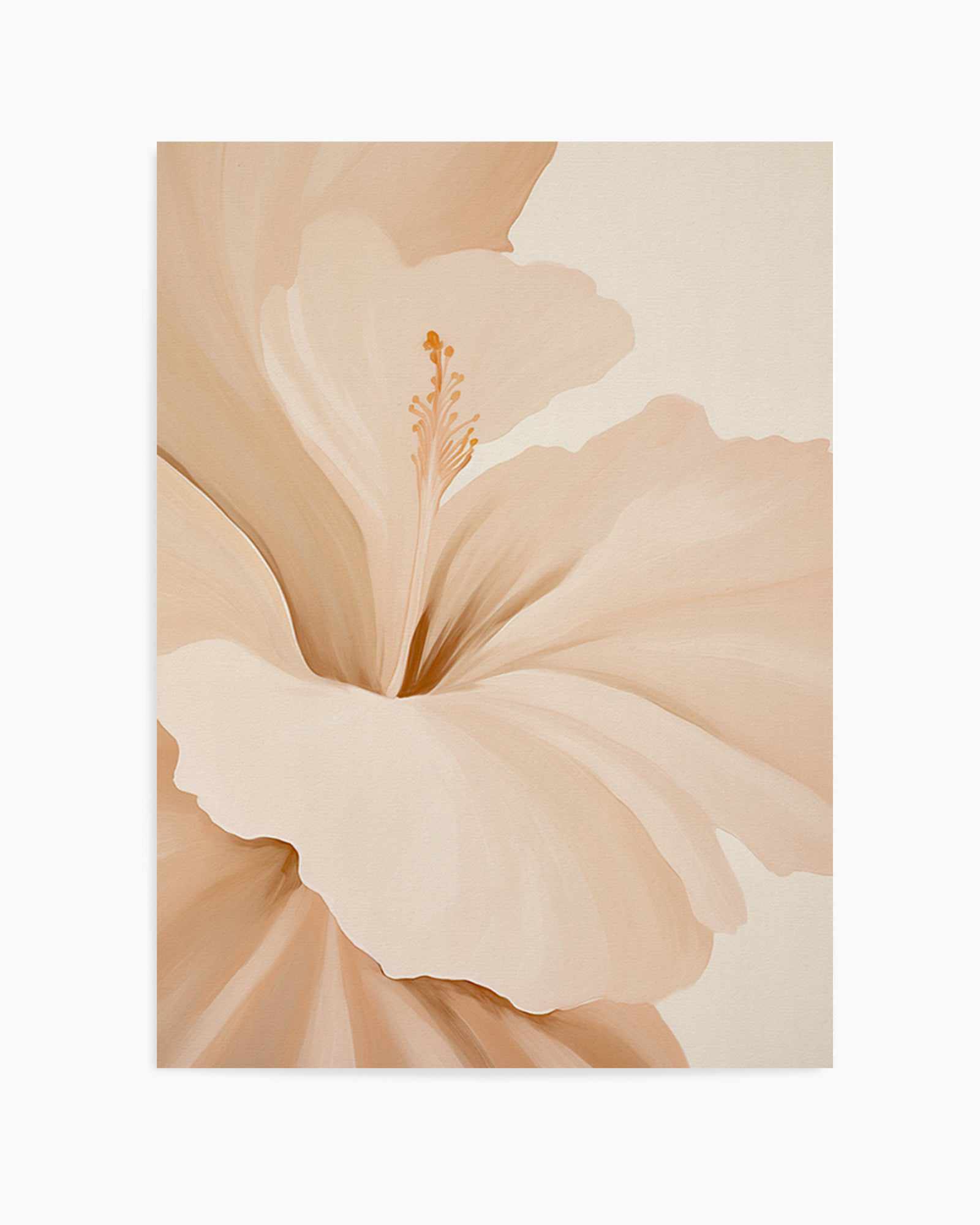 Beige Hibiscus No II | Art Print