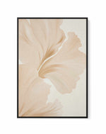 Beige Hibiscus No III | Framed Canvas Art Print