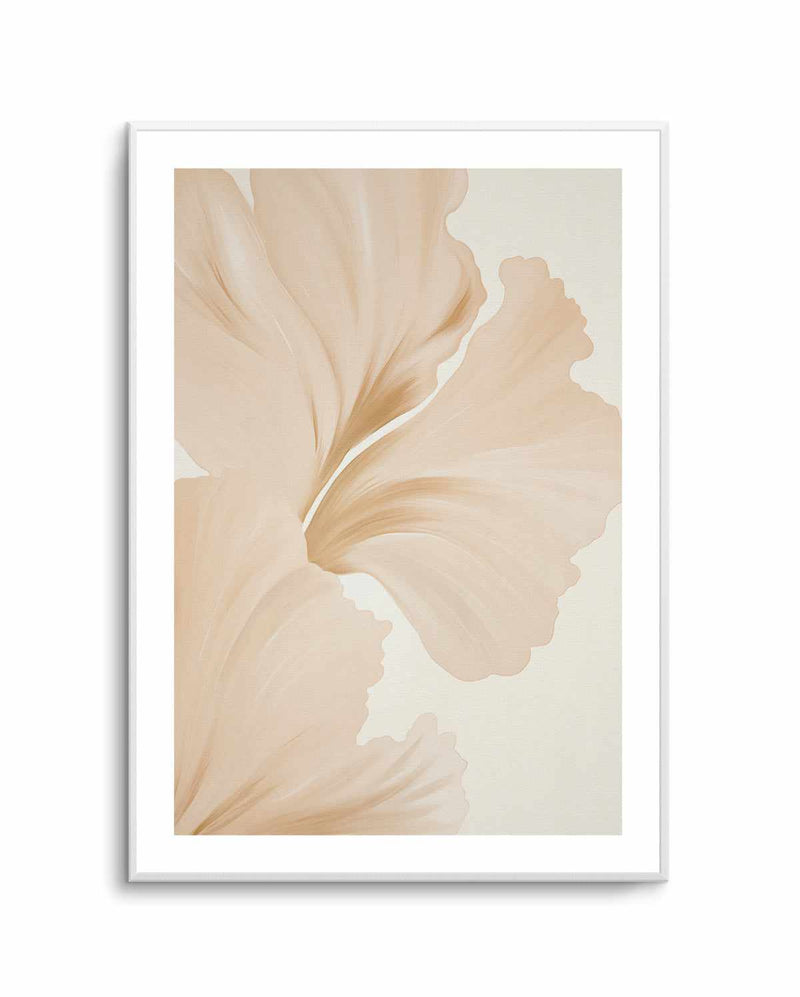 Beige Hibiscus No III | Art Print from Olive et Oriel where you can shop wallpaper and artworks online