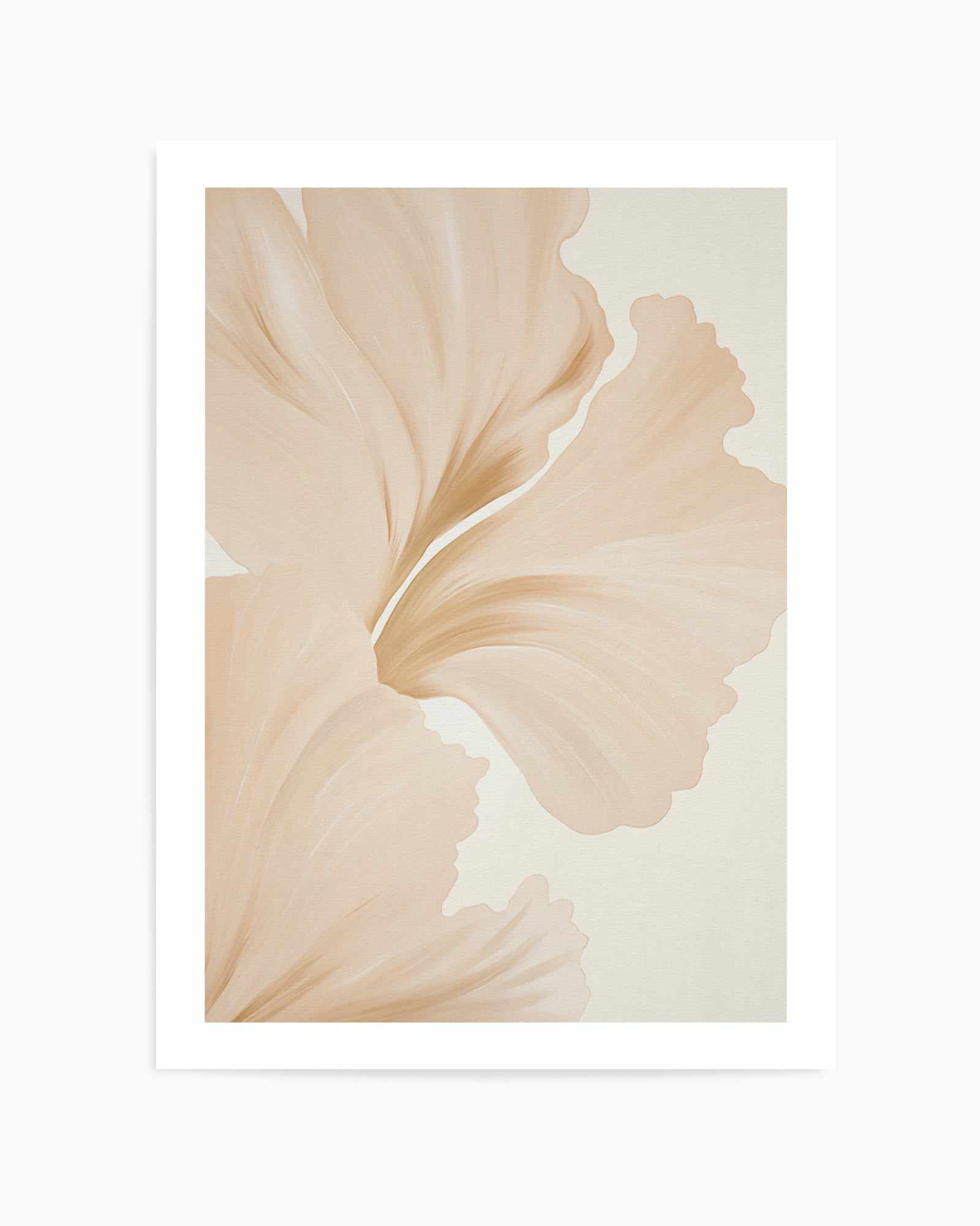 Beige Hibiscus No III | Art Print