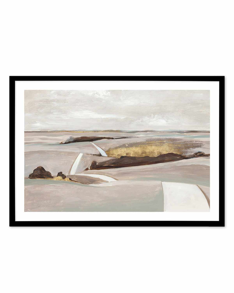 Beige Horizons Art Print