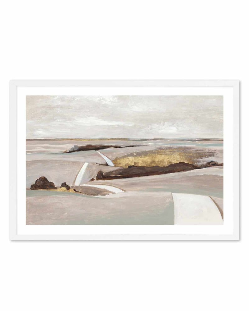 Beige Horizons Art Print