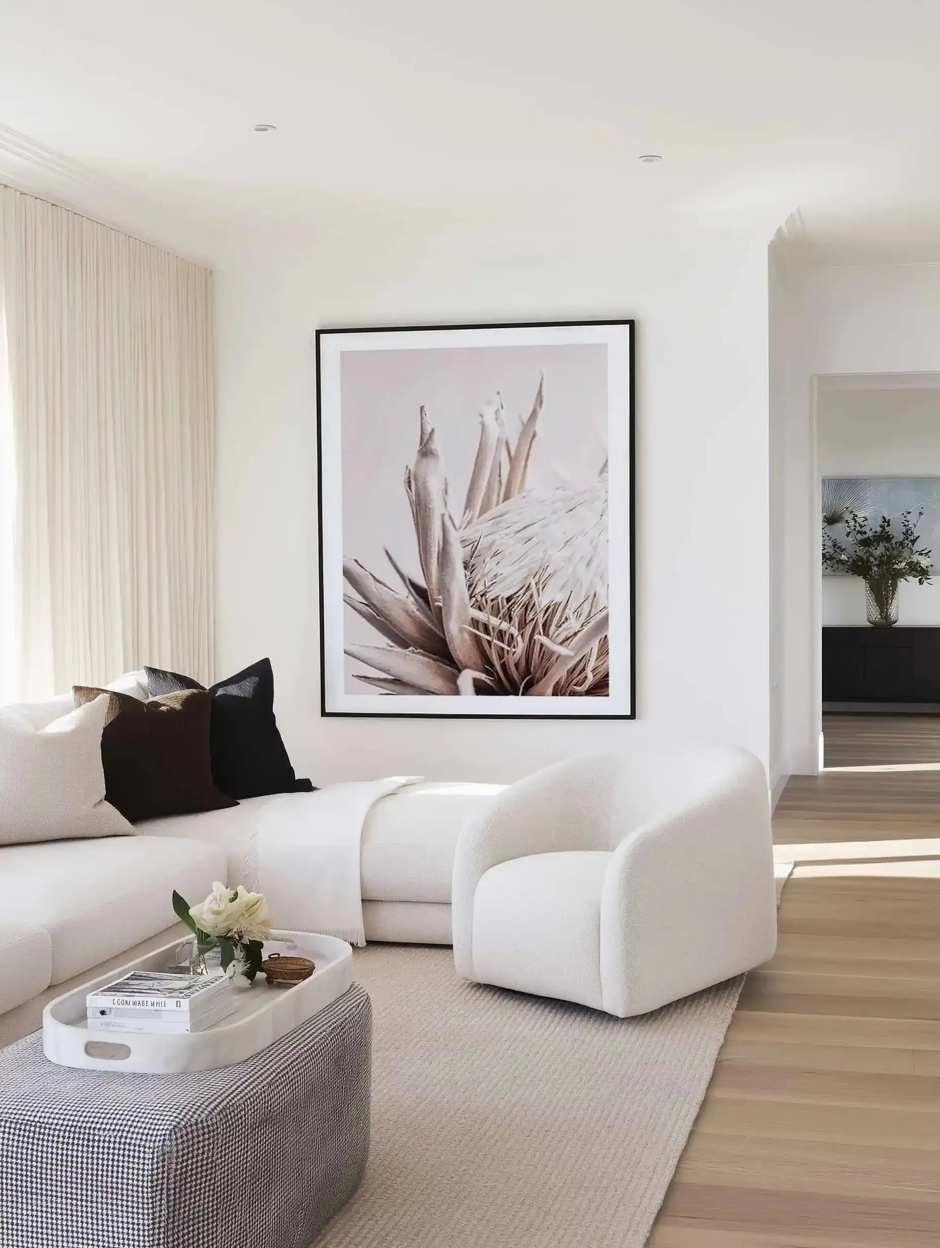 Beige Protea | PT Art Print from Olive et Oriel where you can shop wallpaper and artworks online
