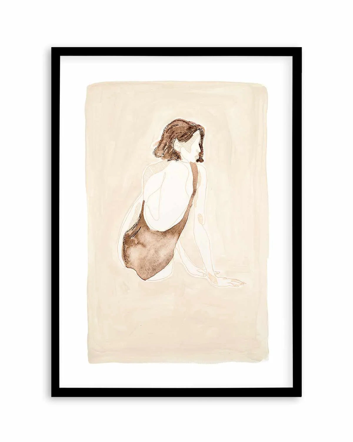Beige Wahine I by Maku Fenaroli | Art Print from Olive et Oriel where you can shop wallpaper and artworks online