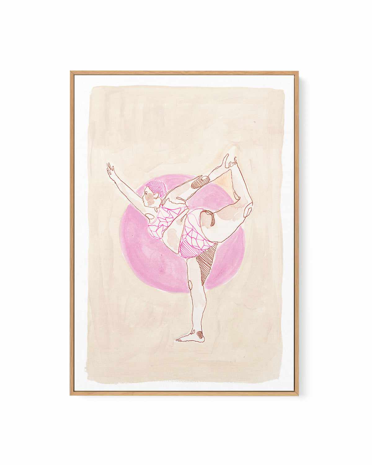 Beige Wahine II by Maku Fenaroli | Framed Canvas Art Print