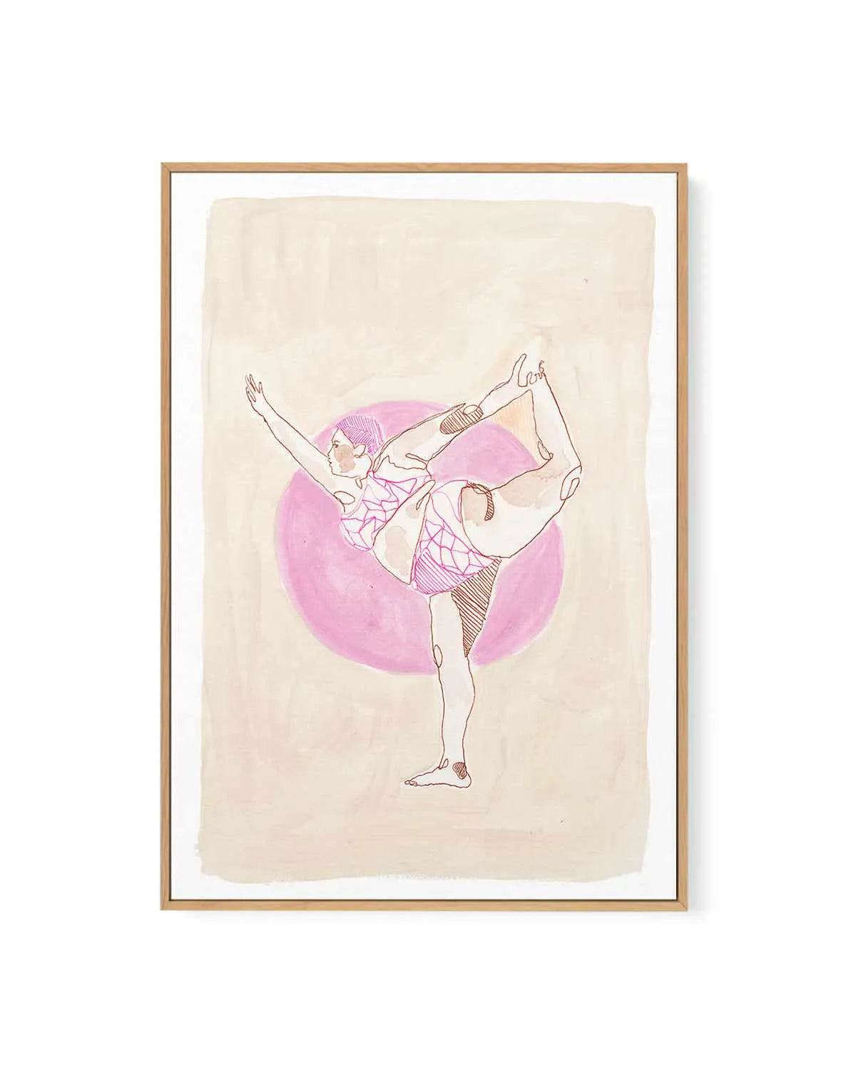 Beige Wahine II by Maku Fenaroli | Framed Canvas Art Print from Olive et Oriel where you can shop wallpaper and artworks online