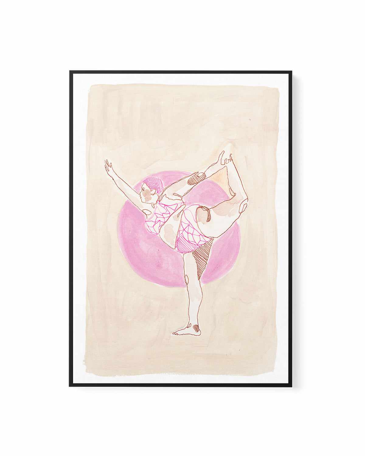 Beige Wahine II by Maku Fenaroli | Framed Canvas Art Print