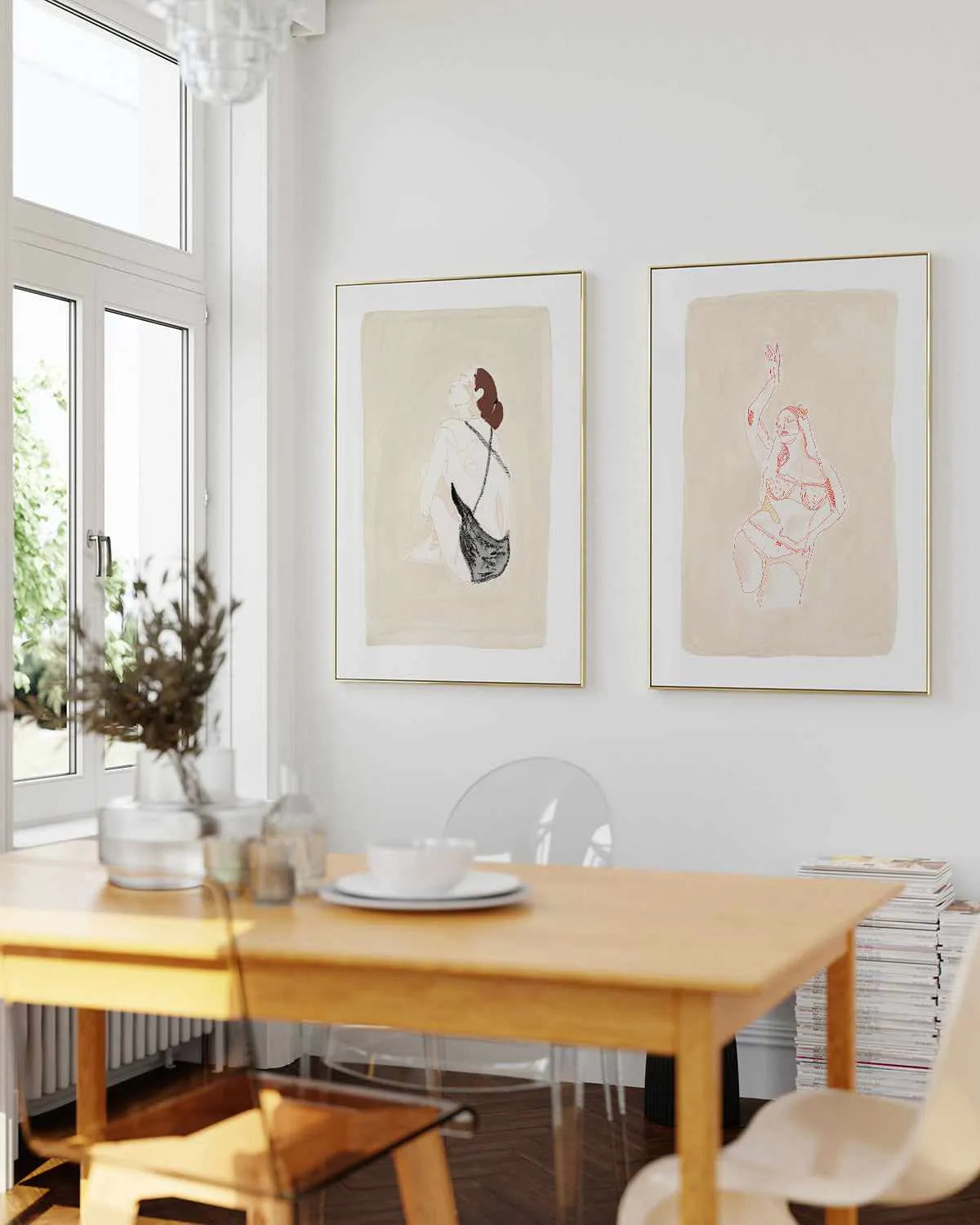 Beige Wahine IV by Maku Fenaroli | Art Print from Olive et Oriel where you can shop wallpaper and artworks online